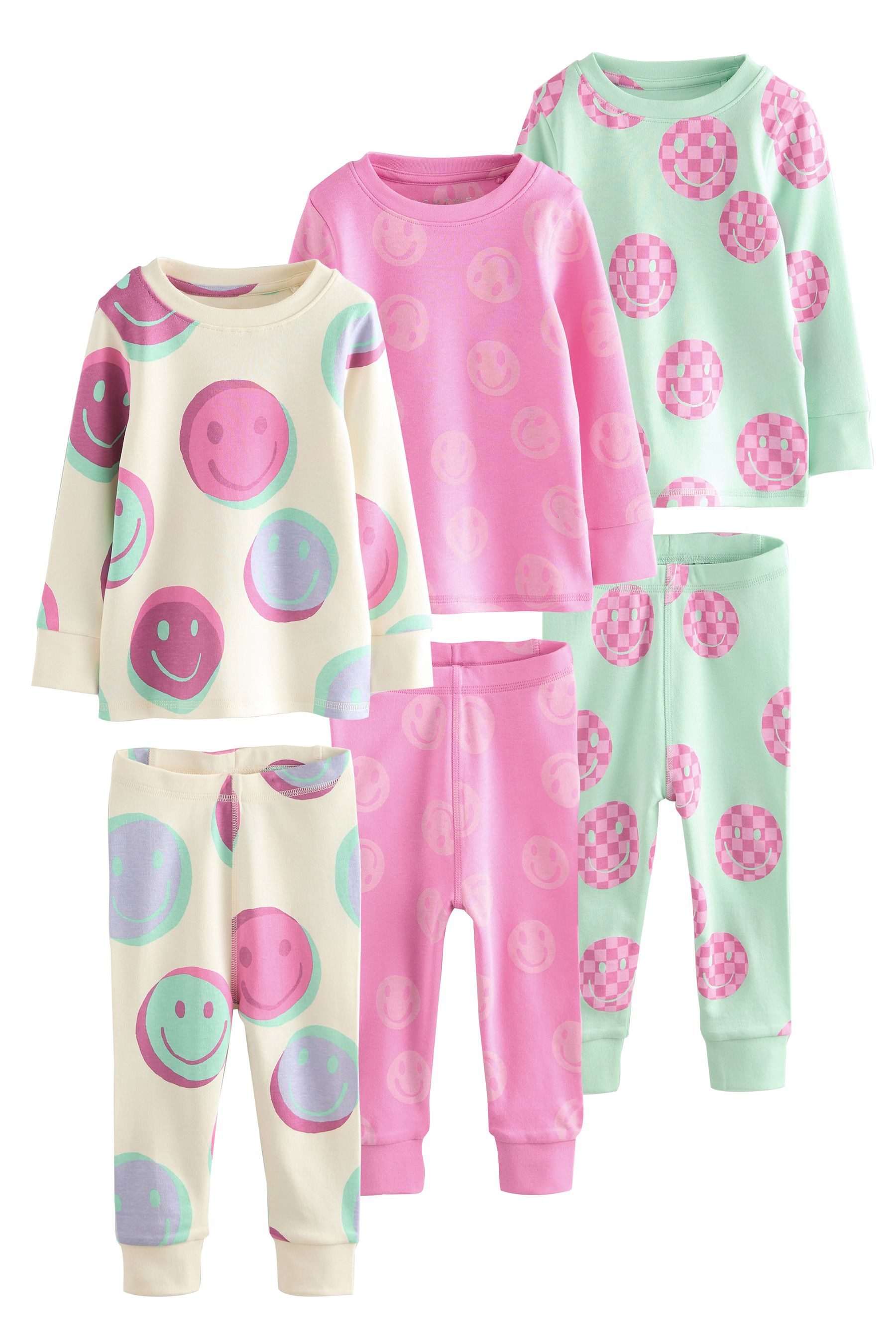 Next Pyjama 3er-Pack Kuschel-Pyjamas (6 tlg)