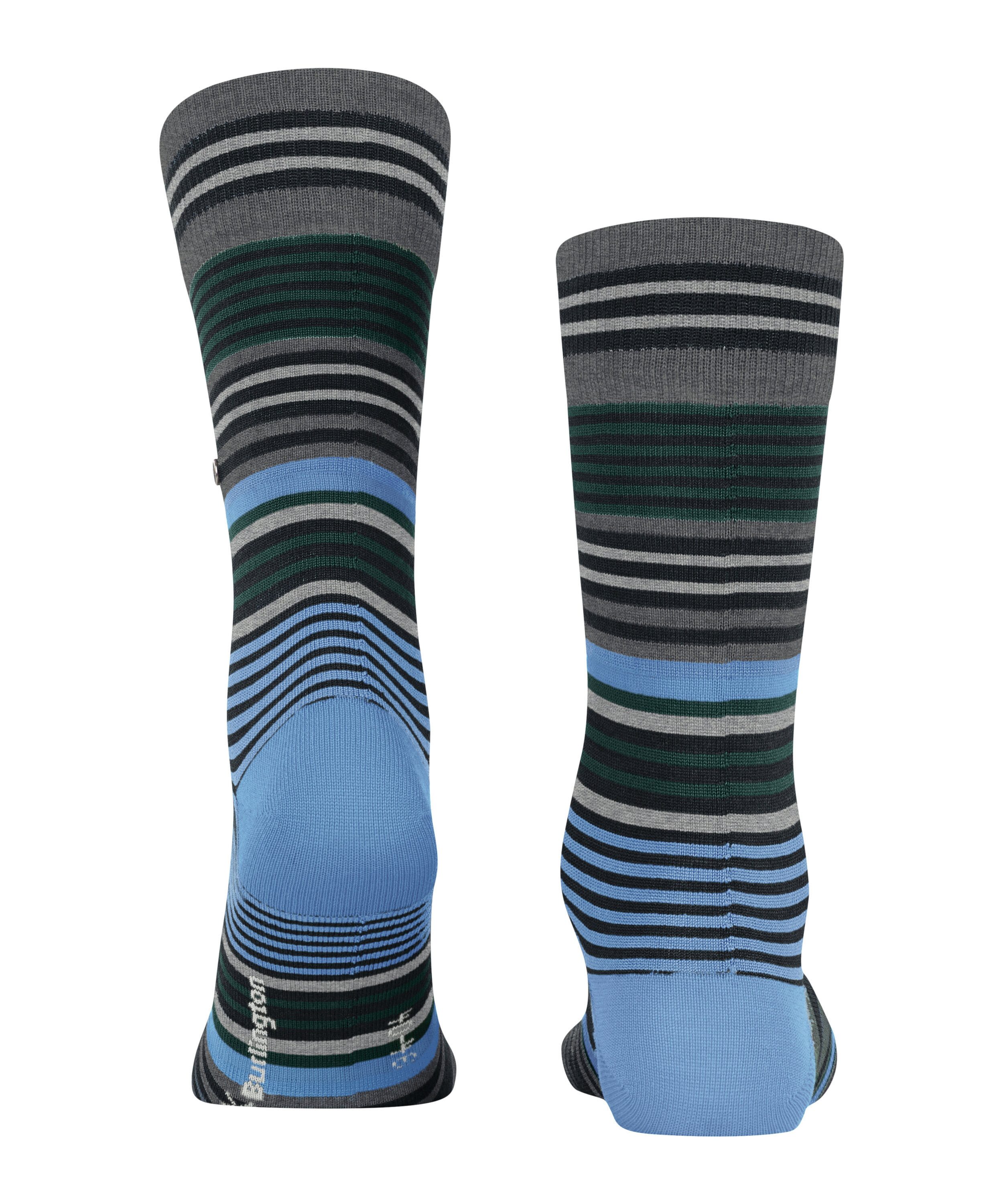 Burlington Socken Stripe (1-Paar) mit hohem Schurwoll-Anteil