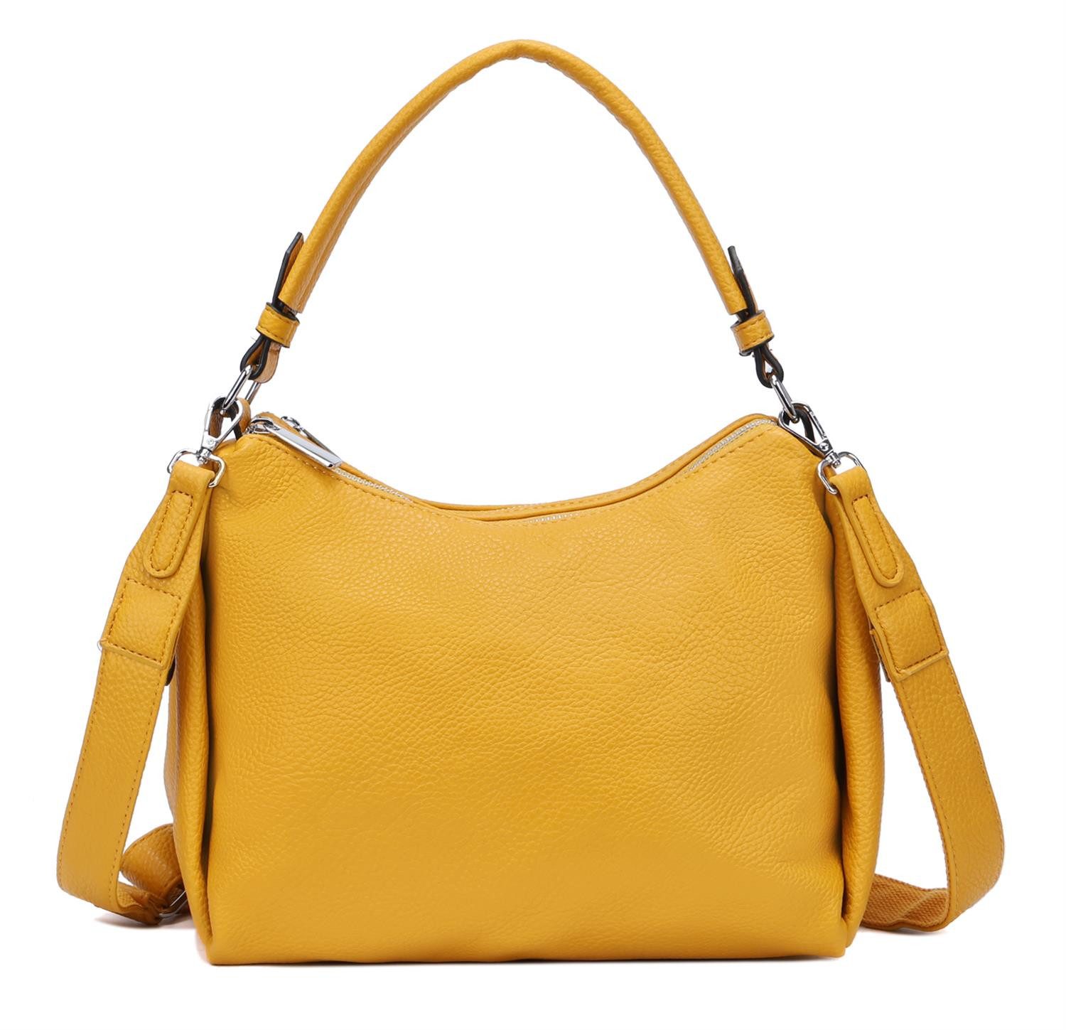 Schultertasche DAMEN TASCHE SHOPPER Umhängetasche Crossover Hobo Bag Leder Optik
