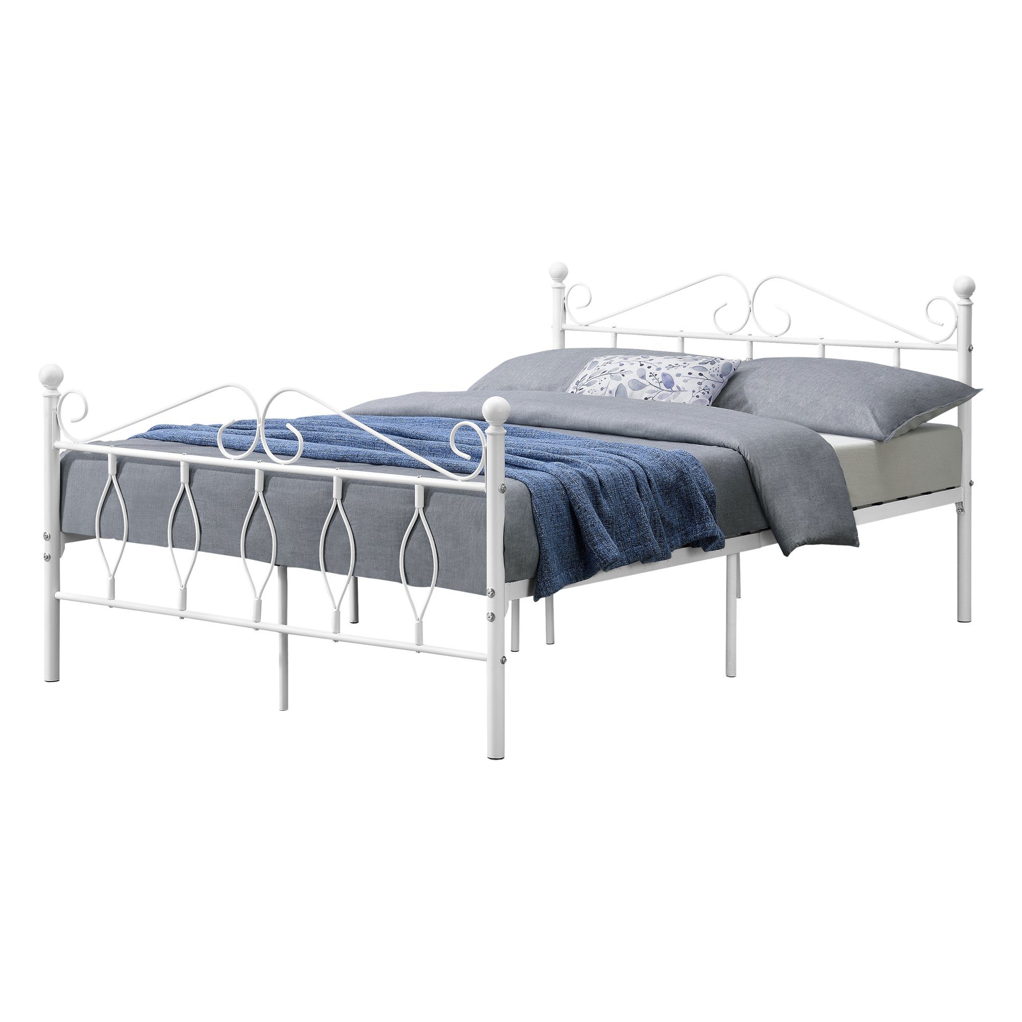 en.casa Metallbett, »Apolda« Gästebett mit Stahlramen günstig online kaufen
