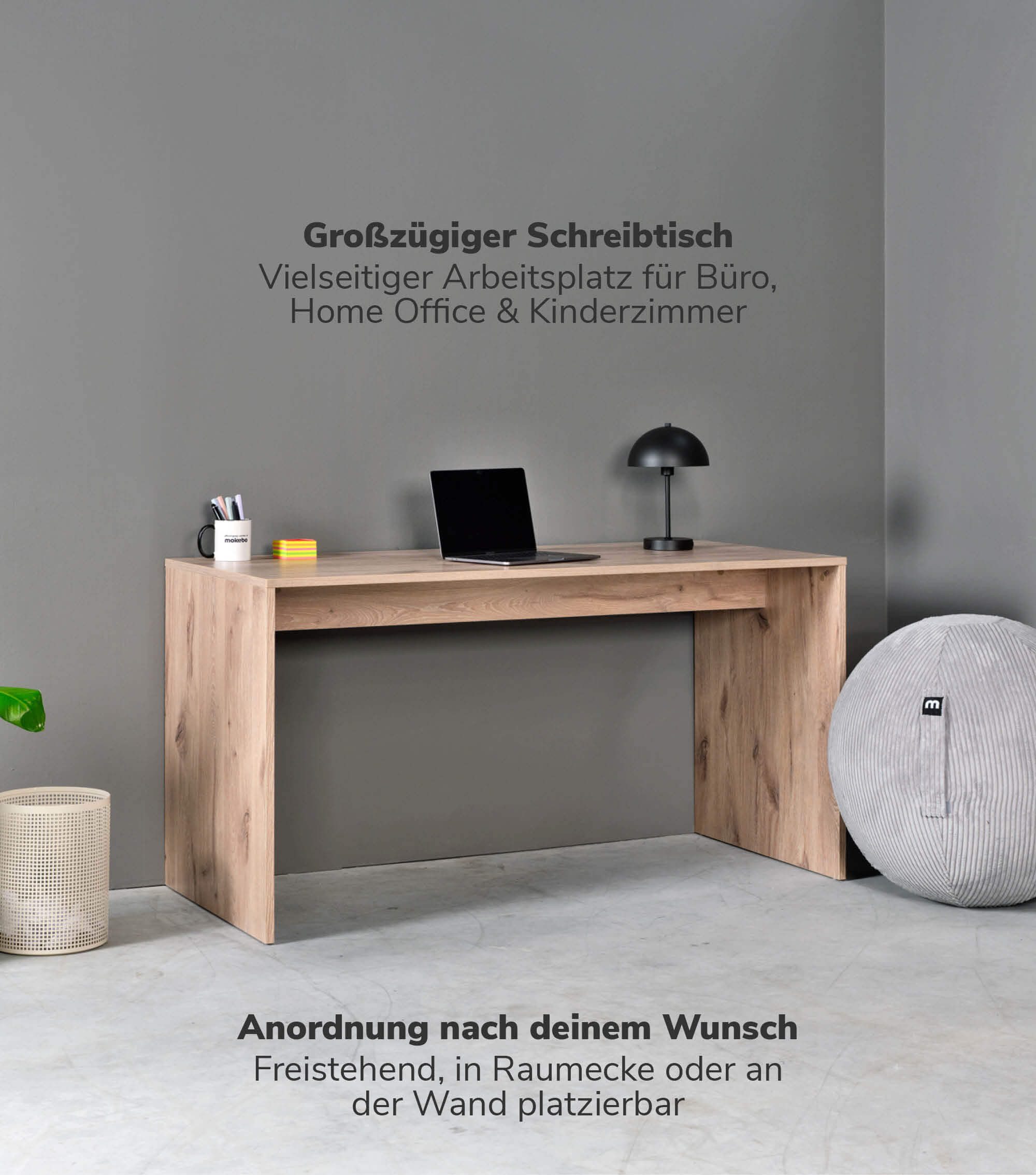 mokebo Schreibtisch Der Produktive, Bürotisch, Arbeitstisch, günstig online kaufen