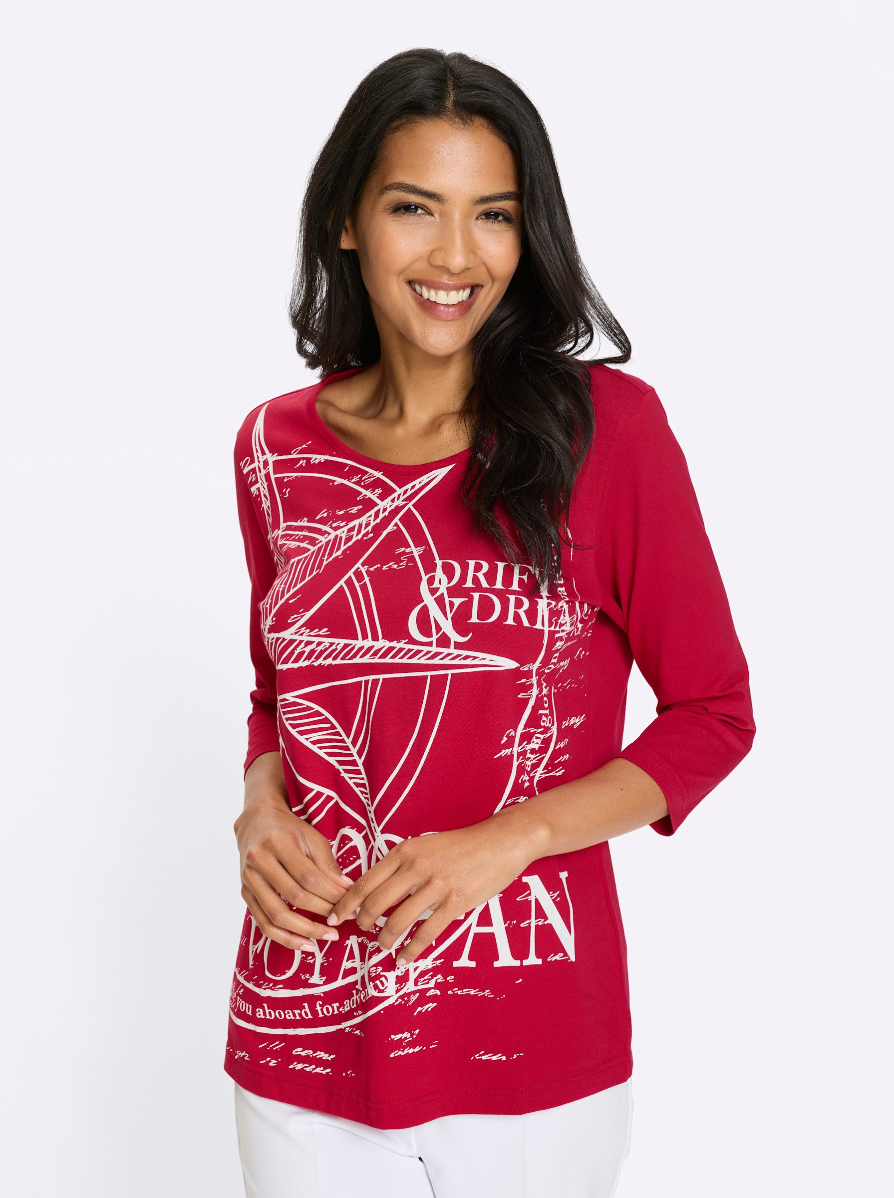 Sieh an! T-Shirt 3/4-Arm-Shirt 3/4-Arm günstig online kaufen