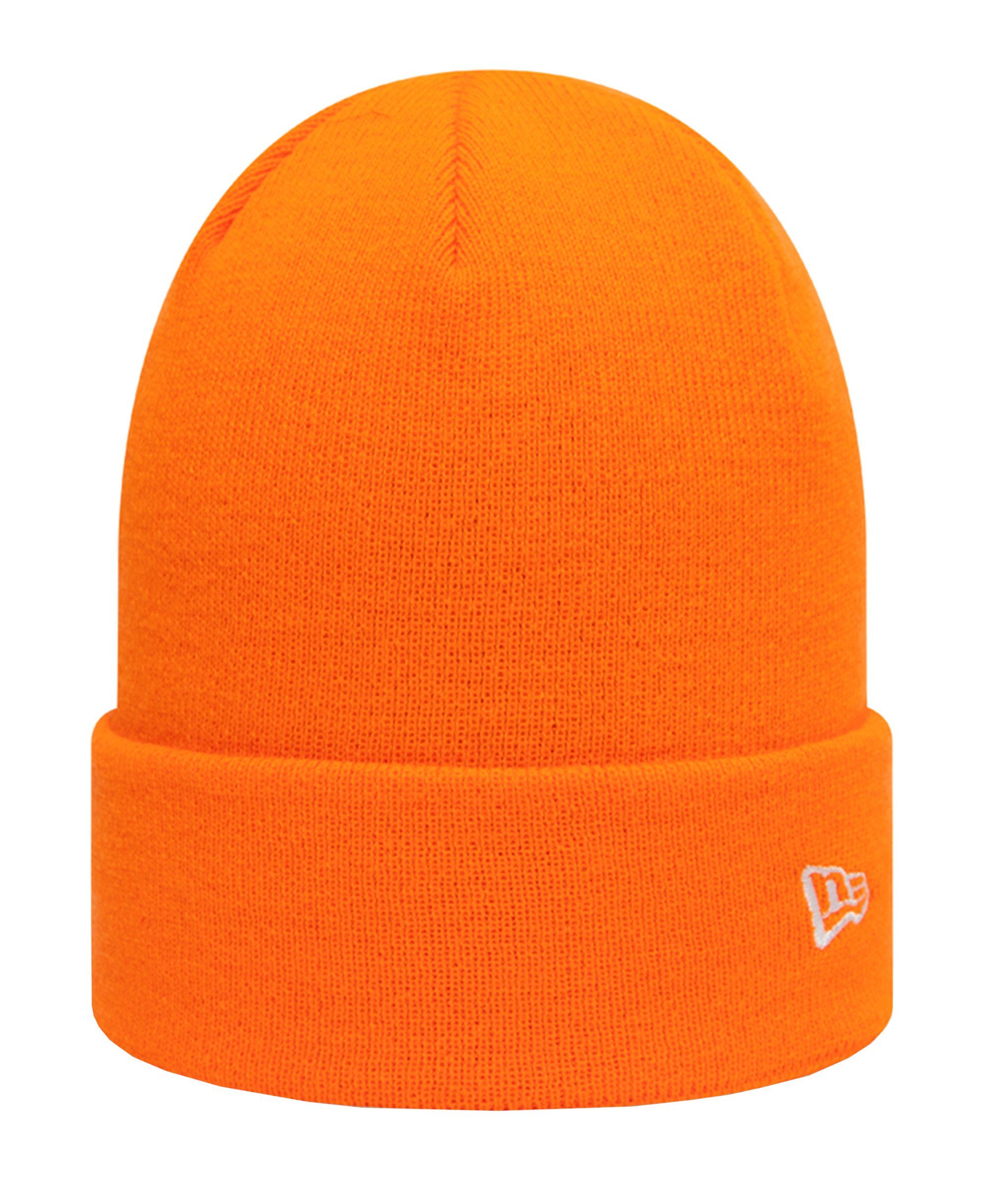 Era Pop Cap orange Mütze New Knit Short Baseball Cuff