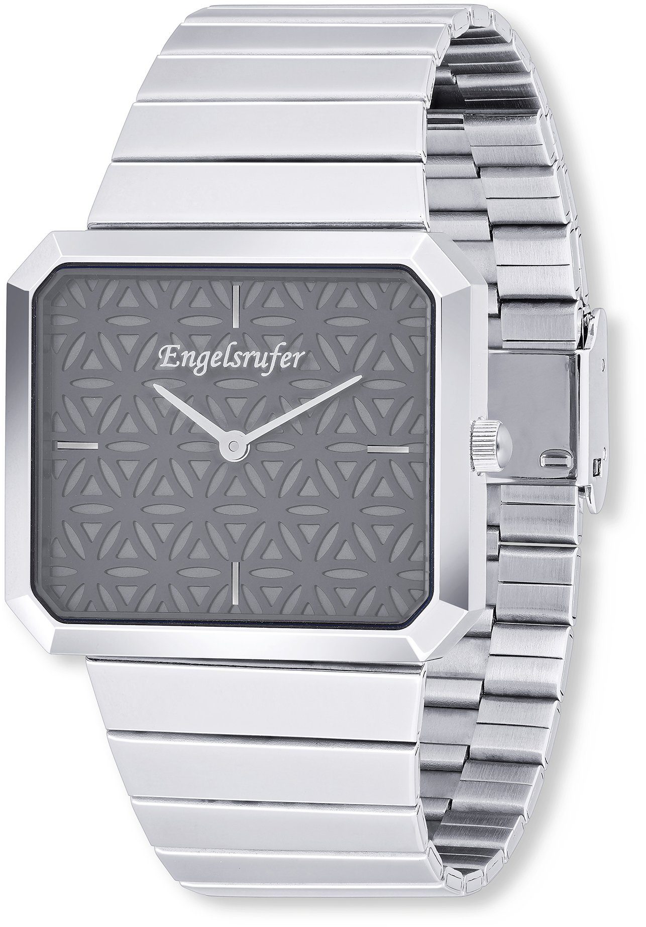 Engelsrufer Quarzuhr Lebensblume ERWA-LIFL-SS-CS, Armbanduhr, Damenuhr, Edelstahlarmband, analog