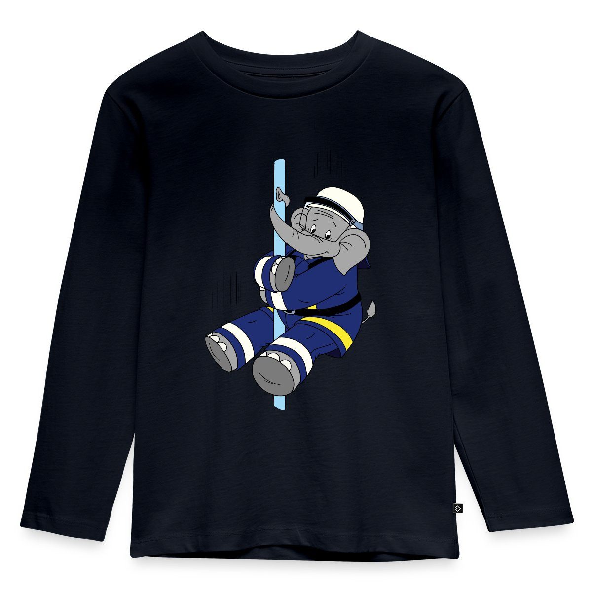 T-Shirt Benjamin Blümchen Beni Der Feuerwehrmann Kinder Premium Langarmshirt