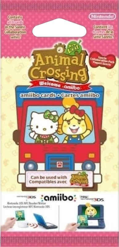 Nintendo Spielfigur amiibo-Karten 6er Pack - Animal Crossing New Leaf + Sanrio