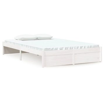 furnicato Bett Massivholzbett Weiß 120x200 cm Kiefer