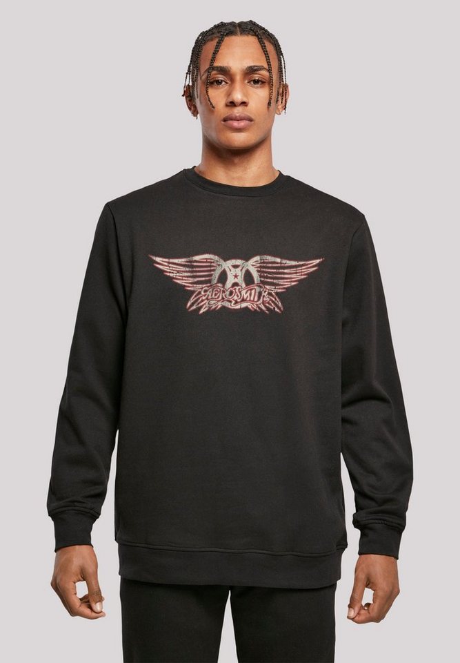 F4NT4STIC Sweatshirt Aerosmith Rock Band Logo Premium Qualität, Rock-Musik,  Band