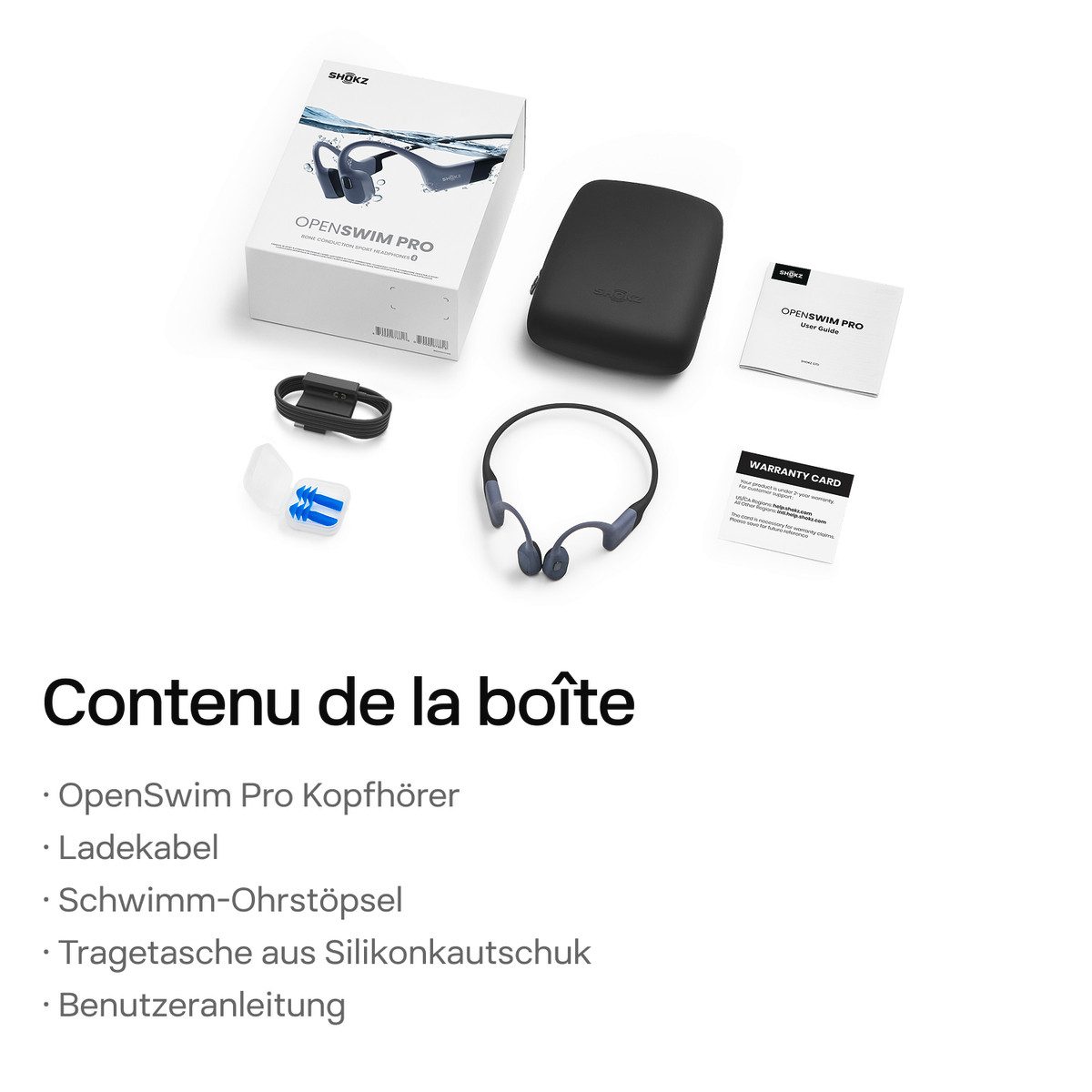 Shokz Shokz OpenSwim Pro Bluetooth-Kopfhörer (Freisprechfunktion, wasserfest)