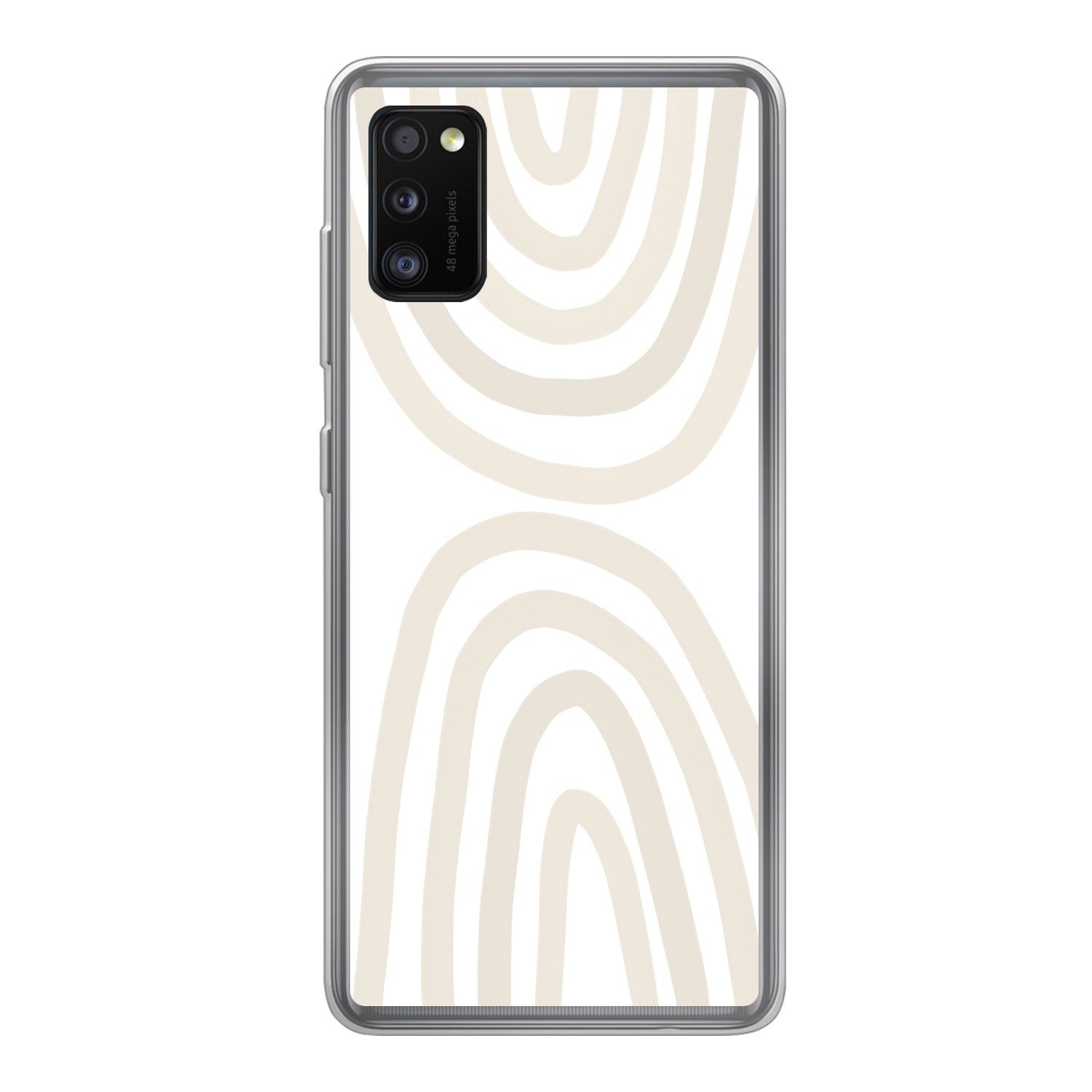 MuchoWow Handyhülle für Samsung Galaxy A41 Regenbogen - Pastell - Design - Abstrakt, Smartphone-Bumper, Print, Handy Schutzhülle Dünn
