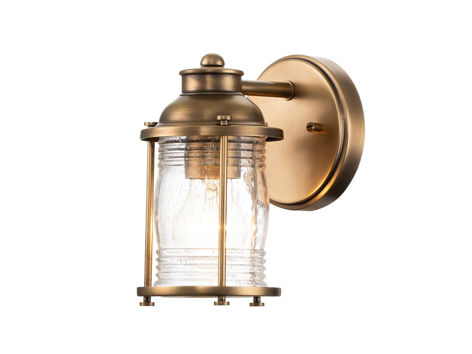 Kichler LED Wandleuchte, LED wechselbar, warmweiß, innen, Bad-lampen Wand Industrial Style Treppenhaus & Bett, Höhe 21cm