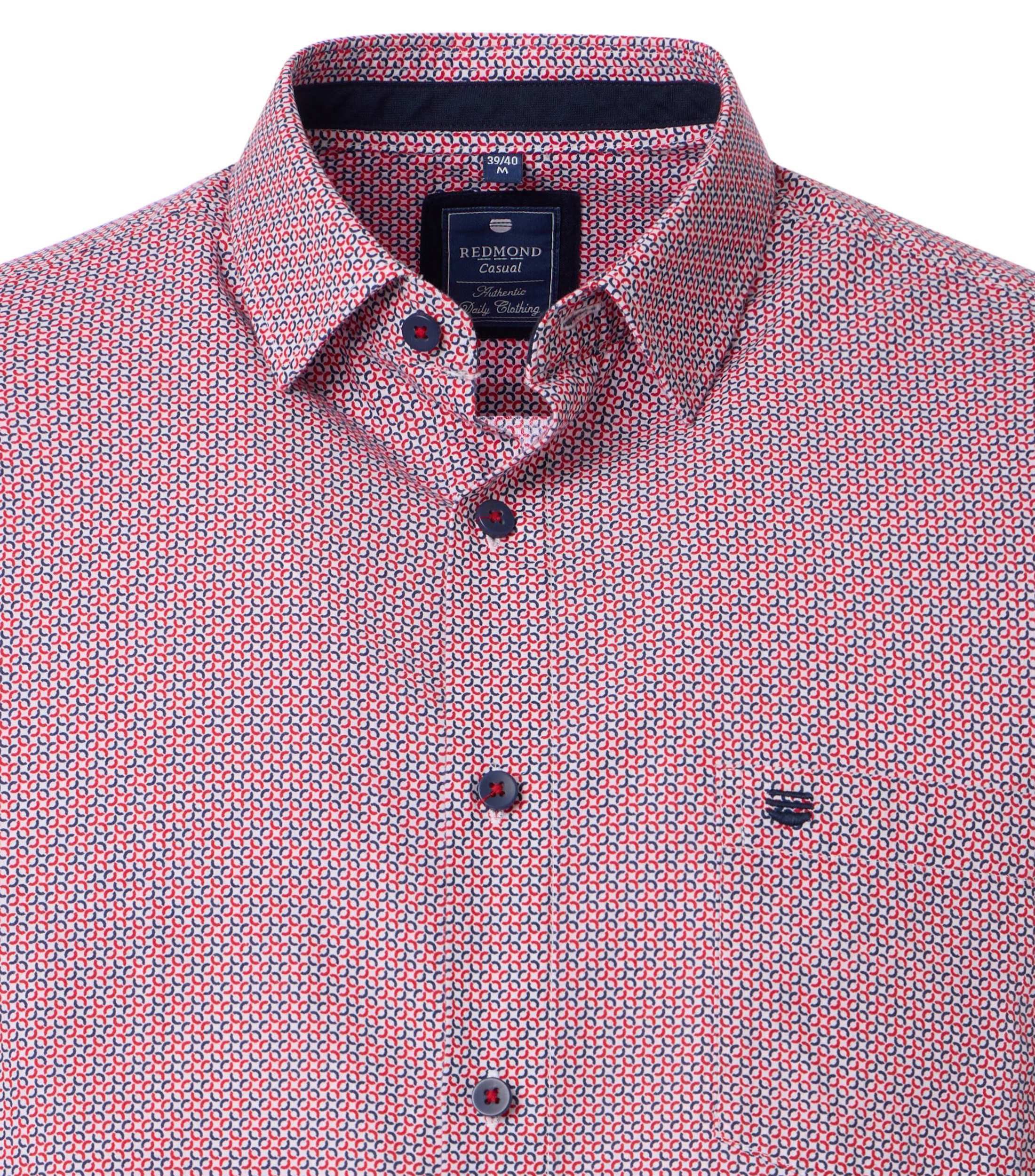 Redmond Kurzarmhemd Druck Modern Fit günstig online kaufen