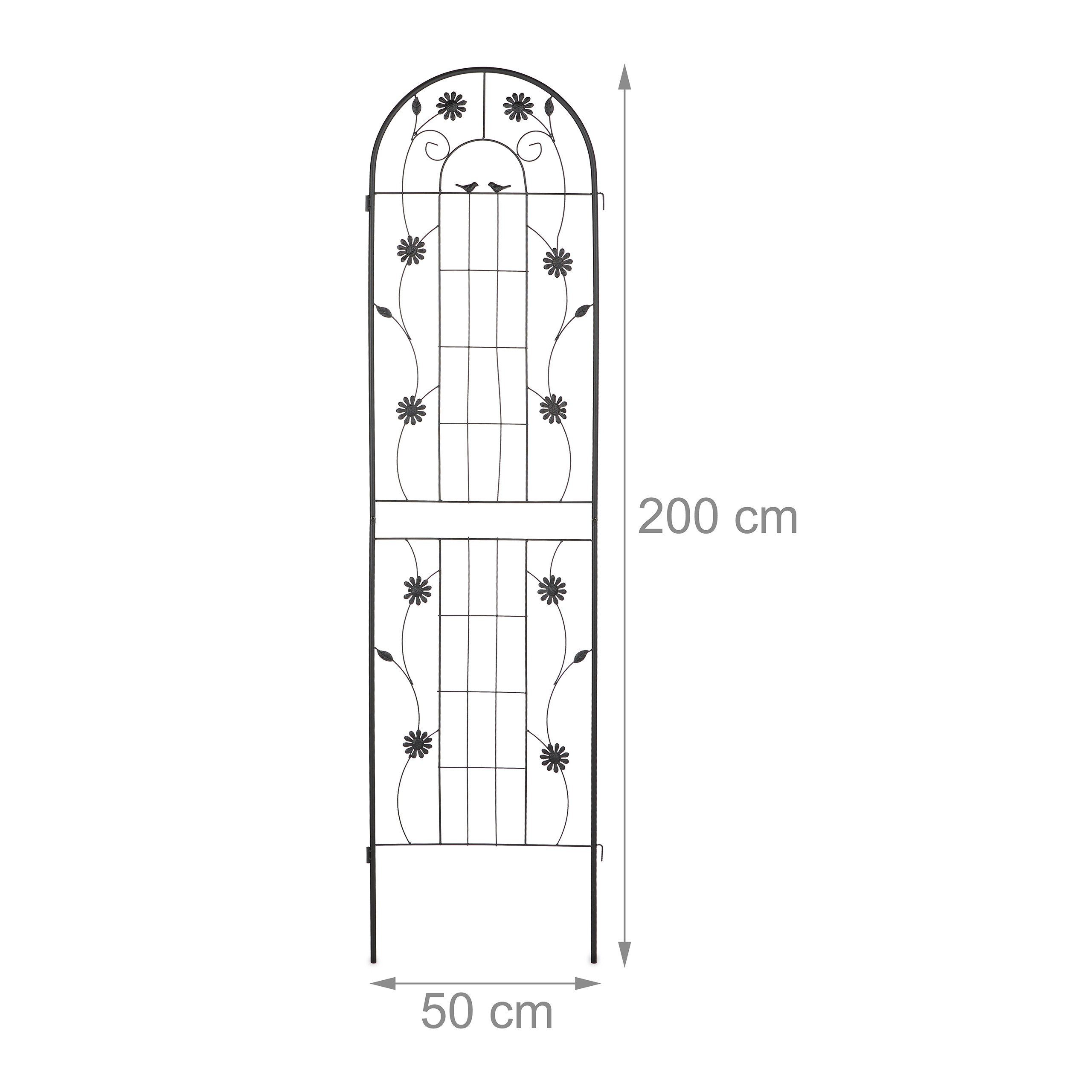 relaxdays Rankgitter 2er Set 200 cm