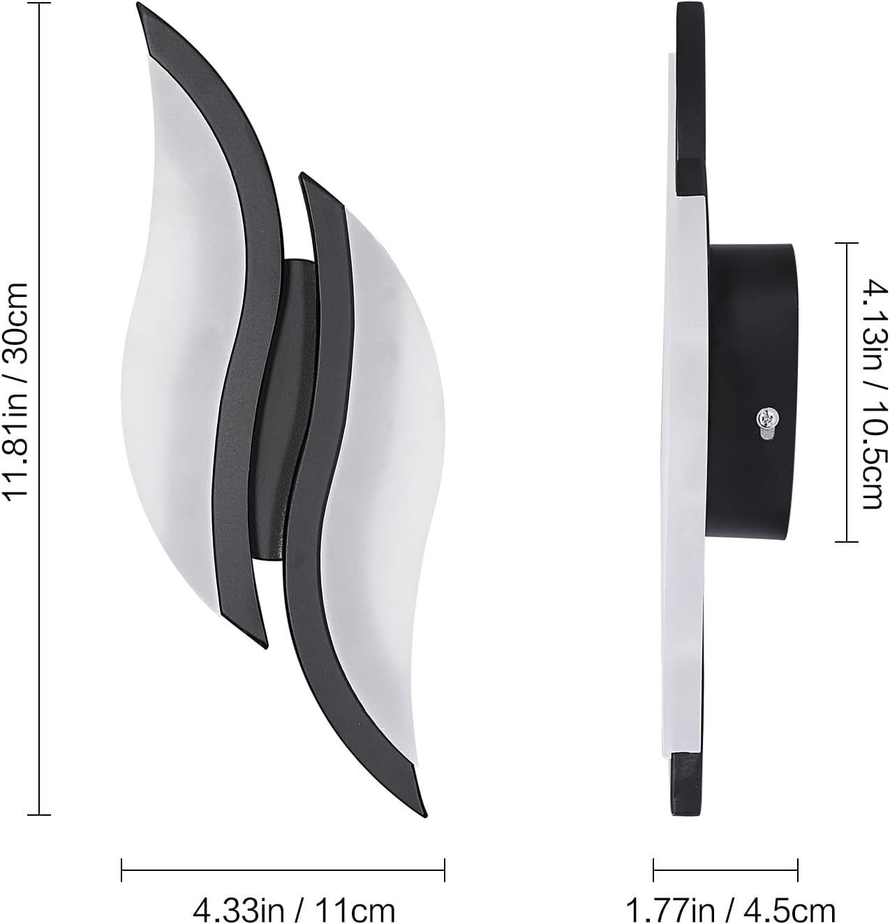 Goeco Wandleuchte LED Innenwandleuchte, Wandlampe 12 günstig online kaufen