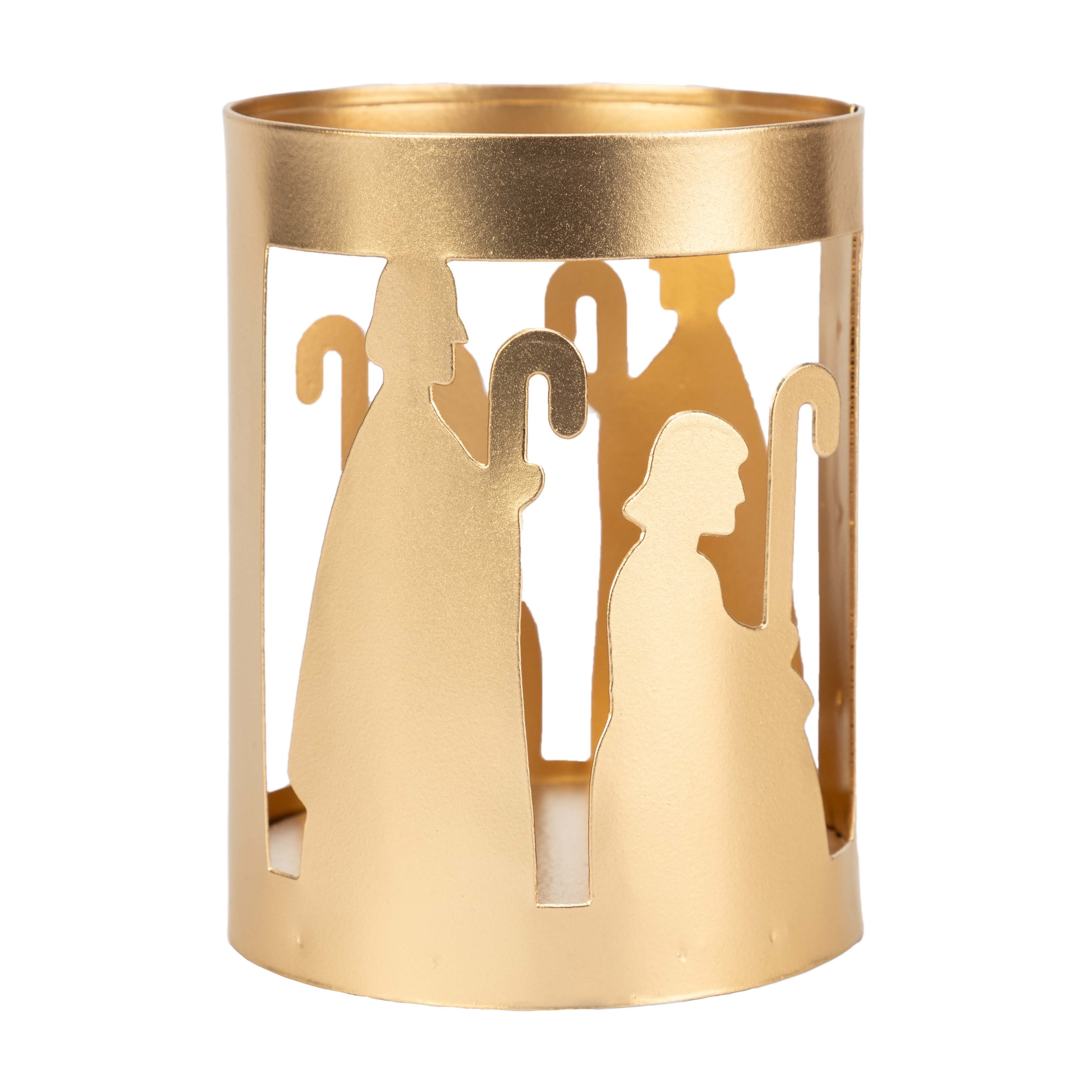 El Puente Krippe Windlicht "Krippe", Handmade, Fair Trade