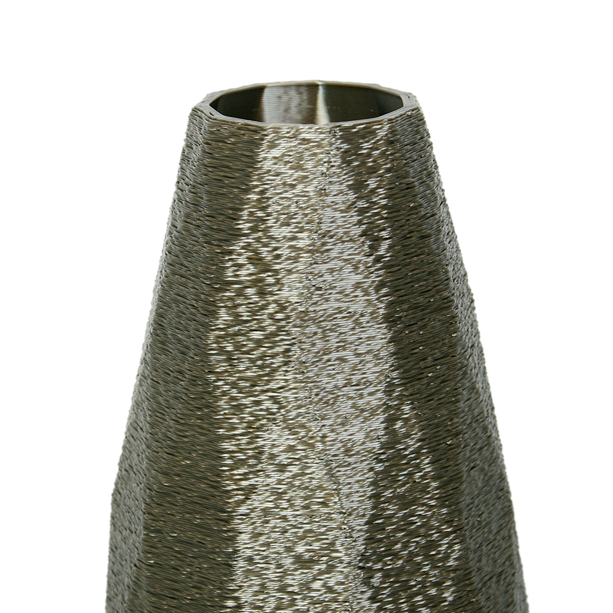 Kreative Feder Old Copper Designer aus wasserdicht Bio-Kunststoff, Dekorative – Blumenvase bruchsicher Dekovase Vase aus nachwachsenden Rohstoffen; &