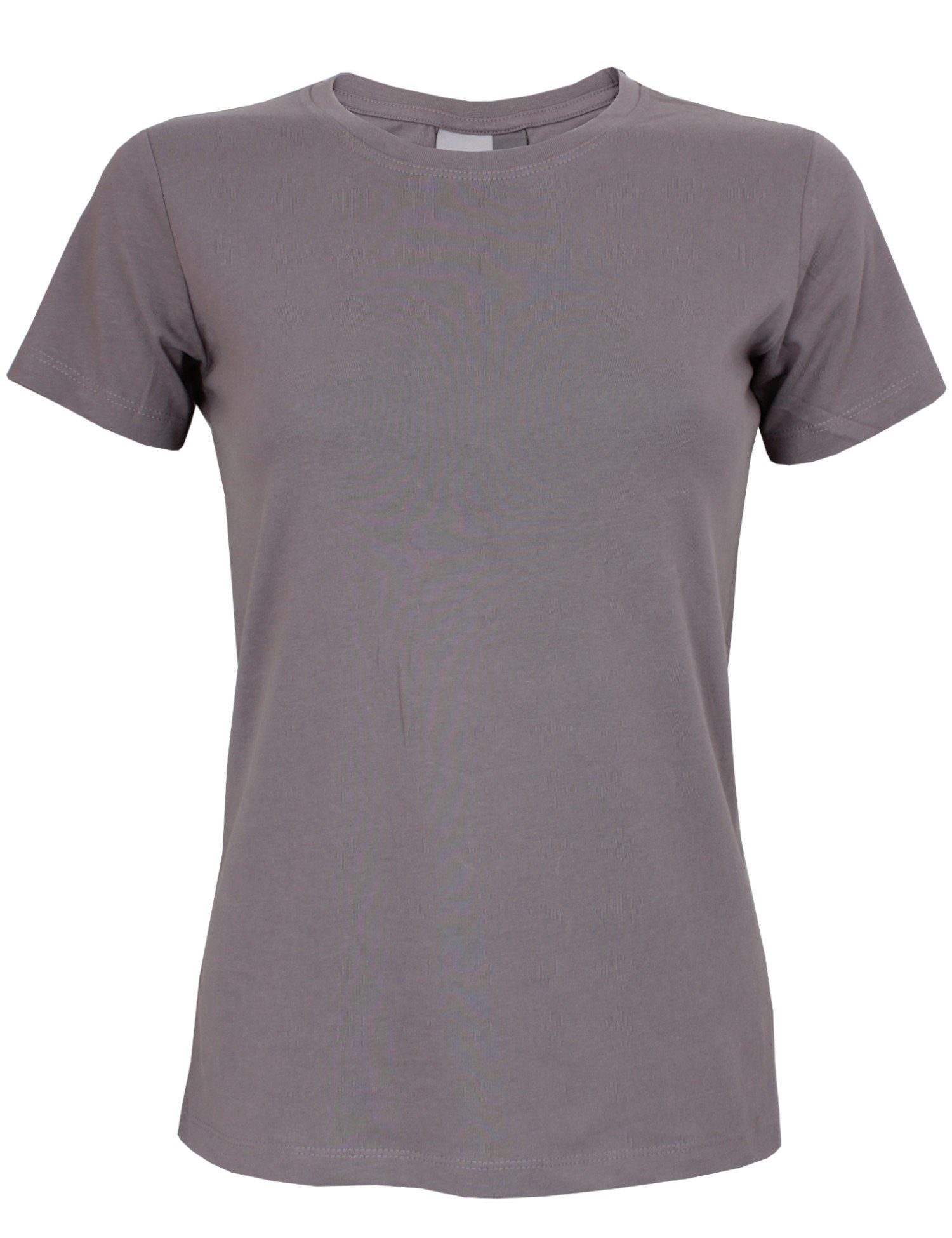 Promodoro Rundhalsshirt Women’s Premium-Shirt Unifarben light grey