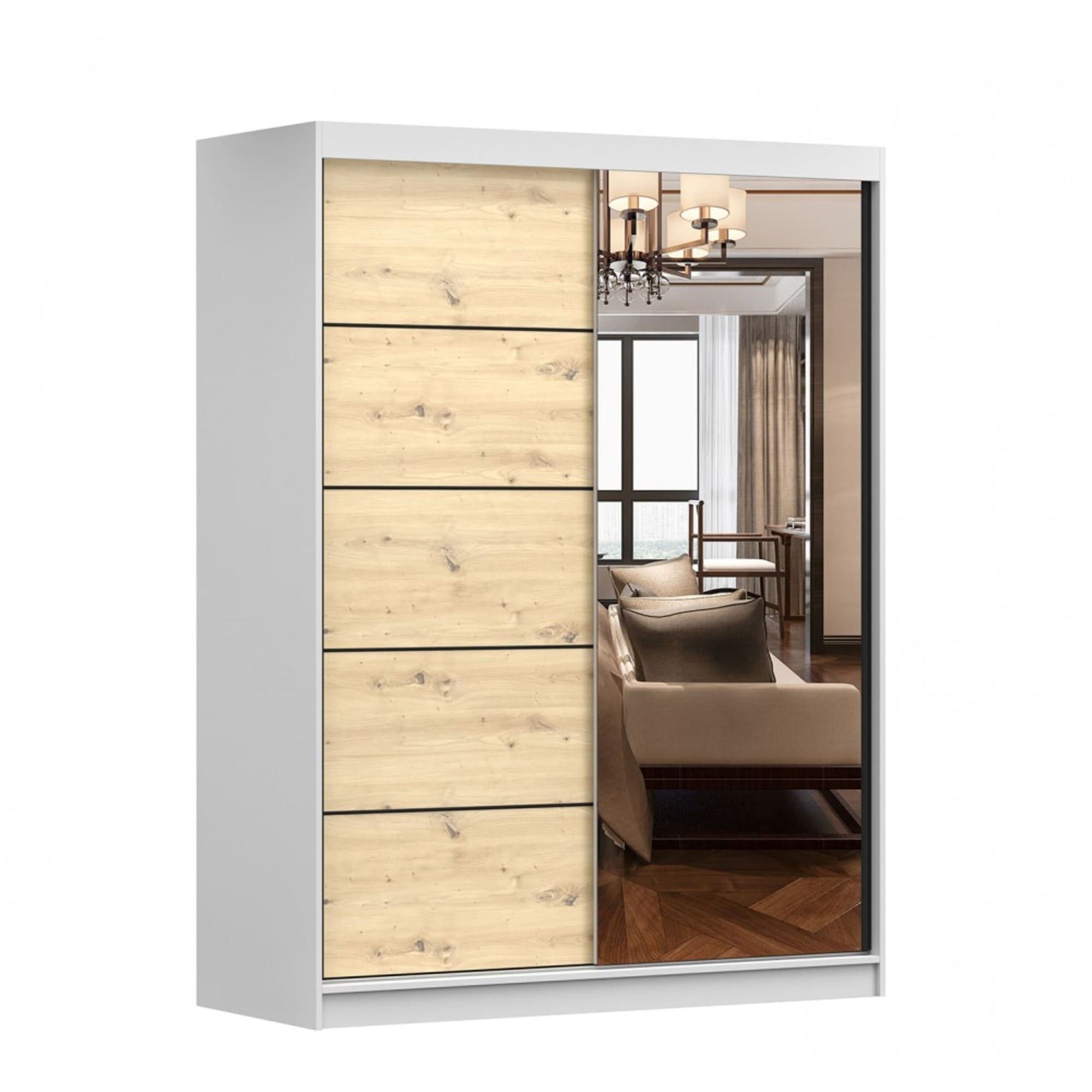 MOEBLO Kleiderschrank LARA 05 (mit Spiegel günstig online kaufen