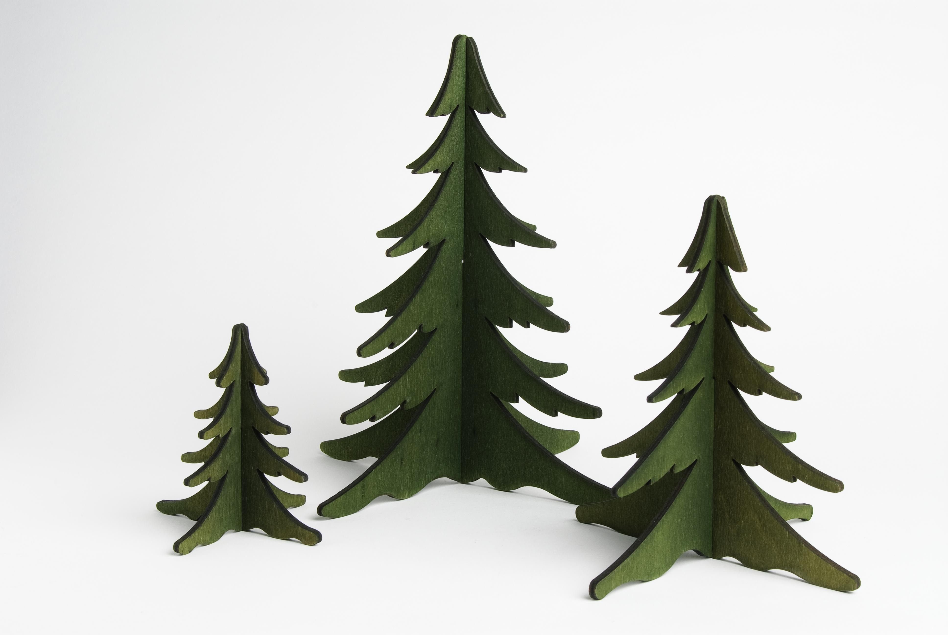 Kunstbaum Holzdekoration Steckbaum grün klein BxTxH= 9x9x8cm NEU, KWO Kunstgewerbe Werkstätten, Höhe 8 cm