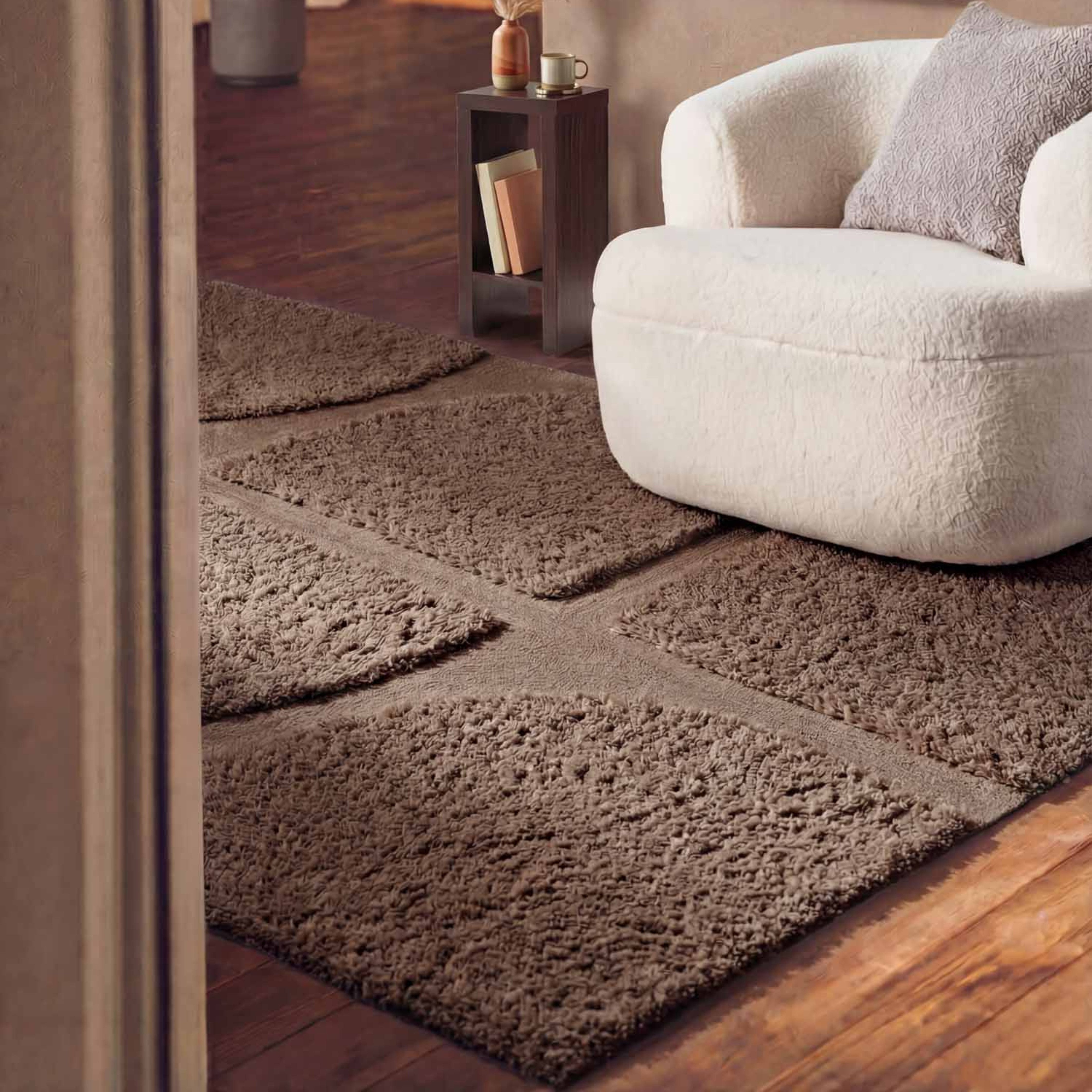 Ted Baker Hochflor-Teppich Jasper, auch in rund, rechteckig, Höhe: 25 mm, Hoch-Tief-Struktur, Weich, Shaggy, Modern, Wohnzimmer, Schlafzimmer