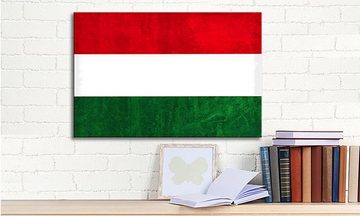 WandbilderXXL Leinwandbild Ungarn, Flaggen (1 St), Wandbild,in 6 Größen erhältlich