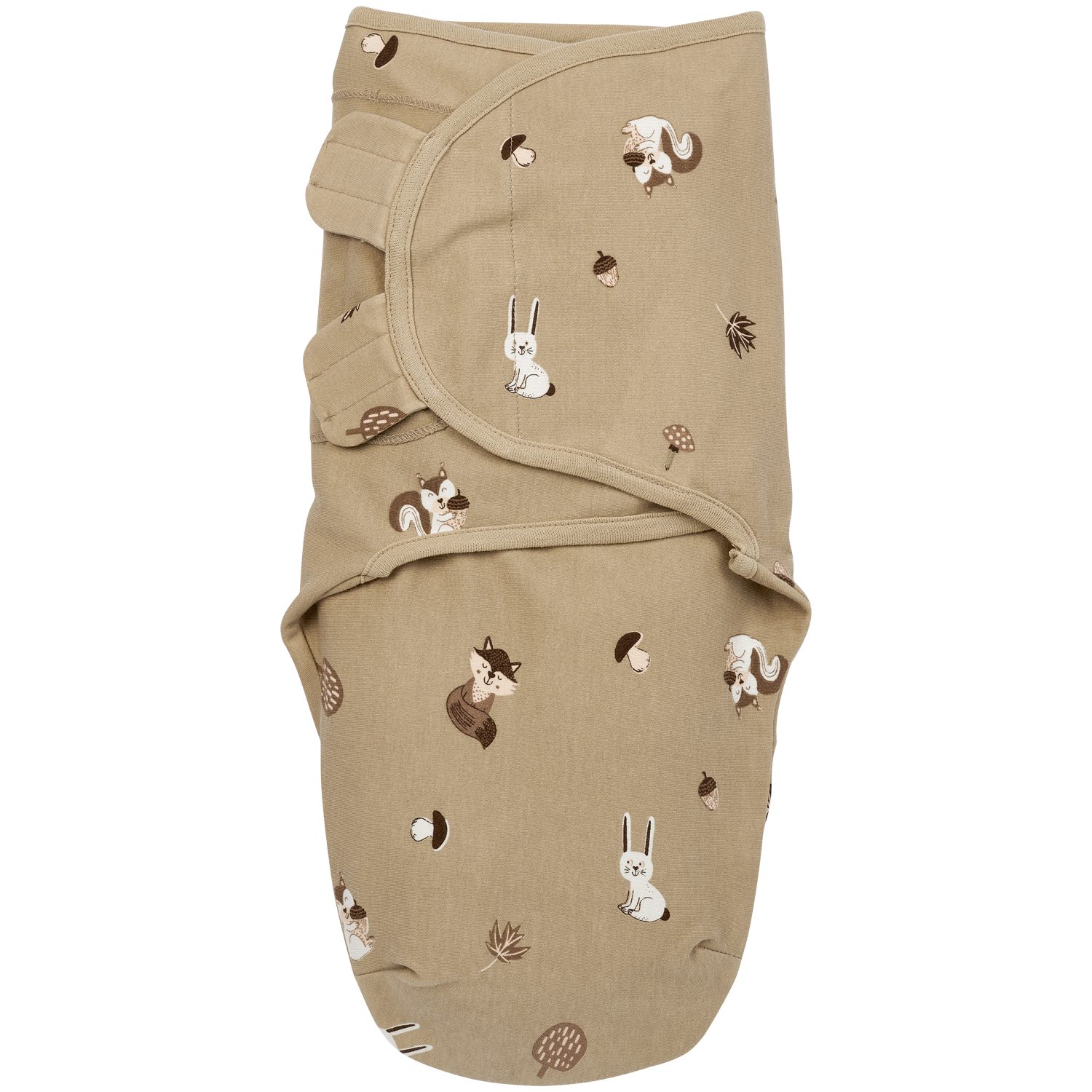 Meyco Baby Pucksack Forest Animals Sand (100% Baumwolle, 1 tlg), 0-3 maanden - 1-pack