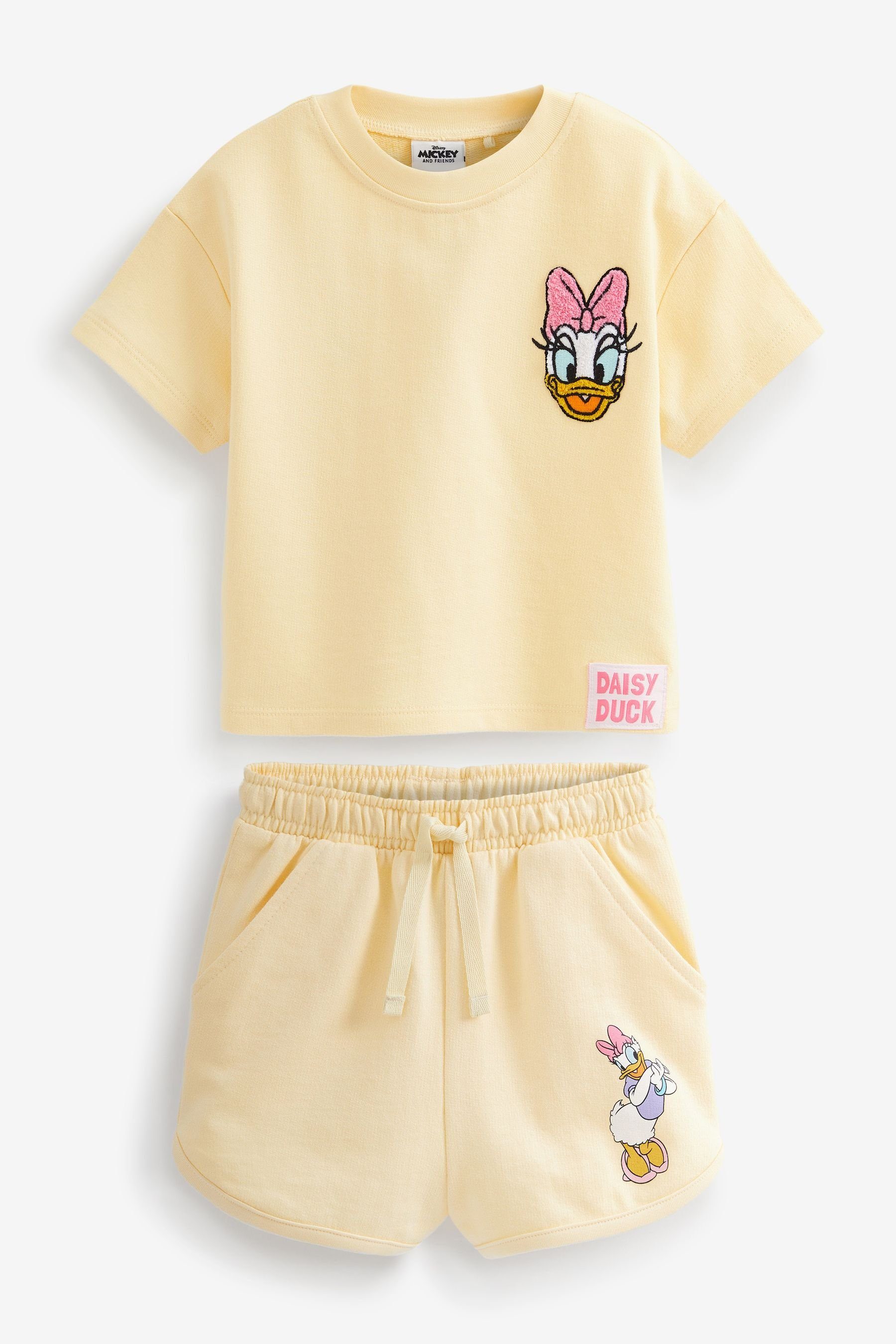 Next Daisy Yellow Set & T-Shirt Shorts kurzes Disney (2-tlg) Duck