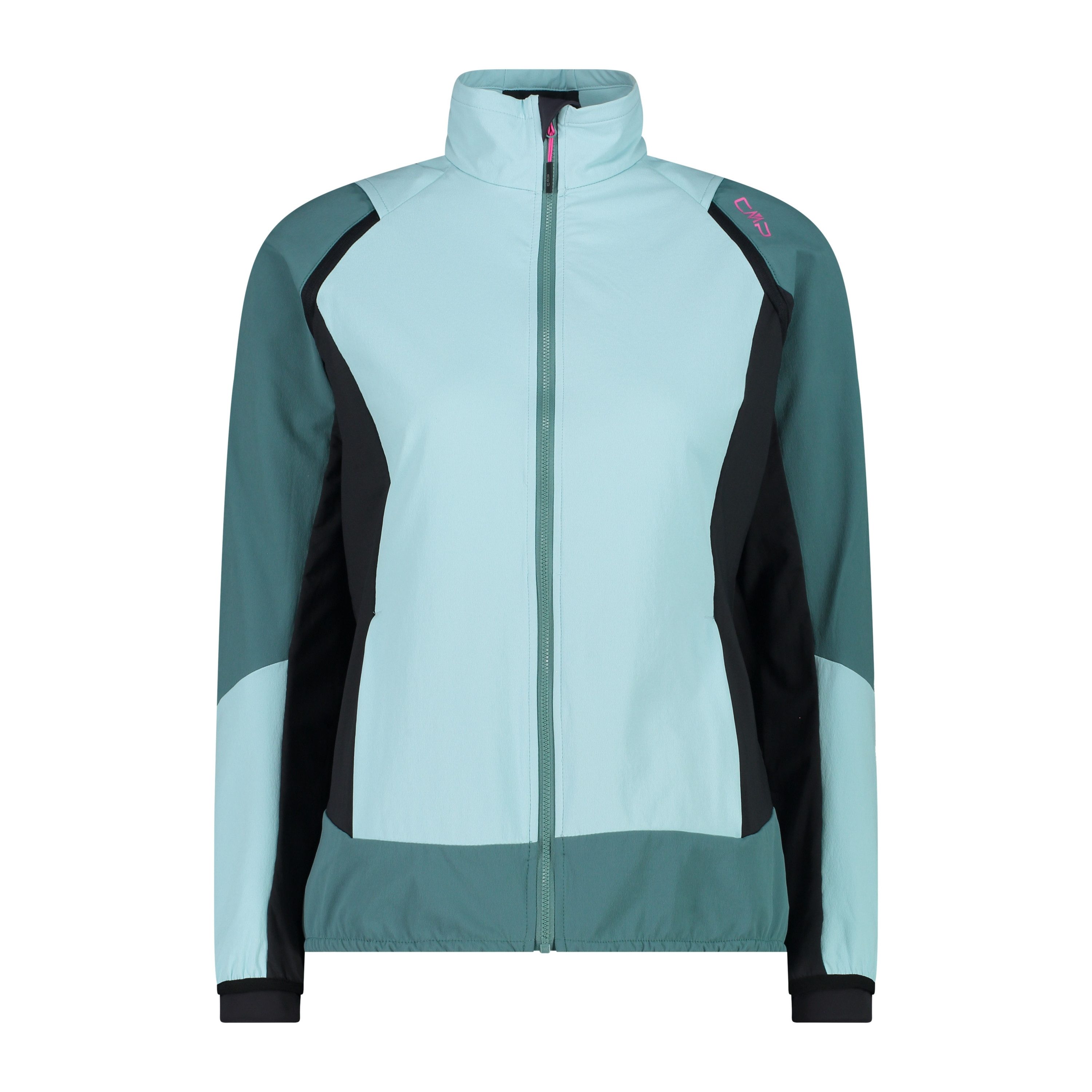 Funktionsjacke WOMAN JACKET HYBRID WITH DETACHABLE SLEEVES OPALE