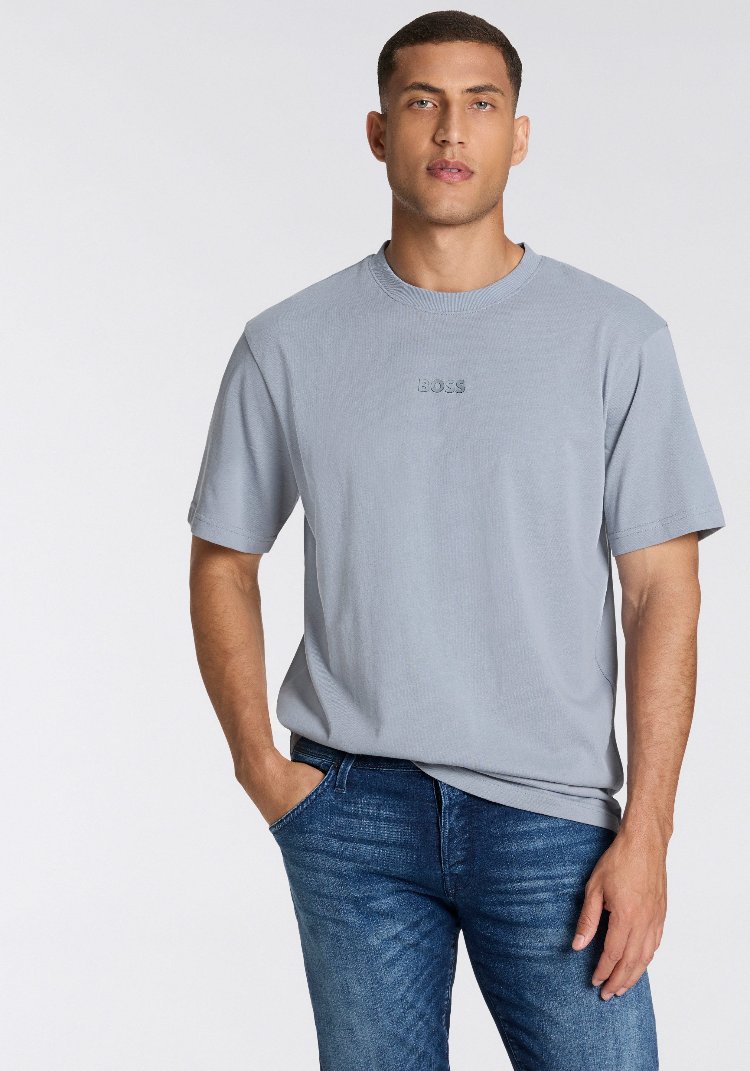 BOSS GREEN T-Shirt Tee mit Rundhalsausschnitt günstig online kaufen