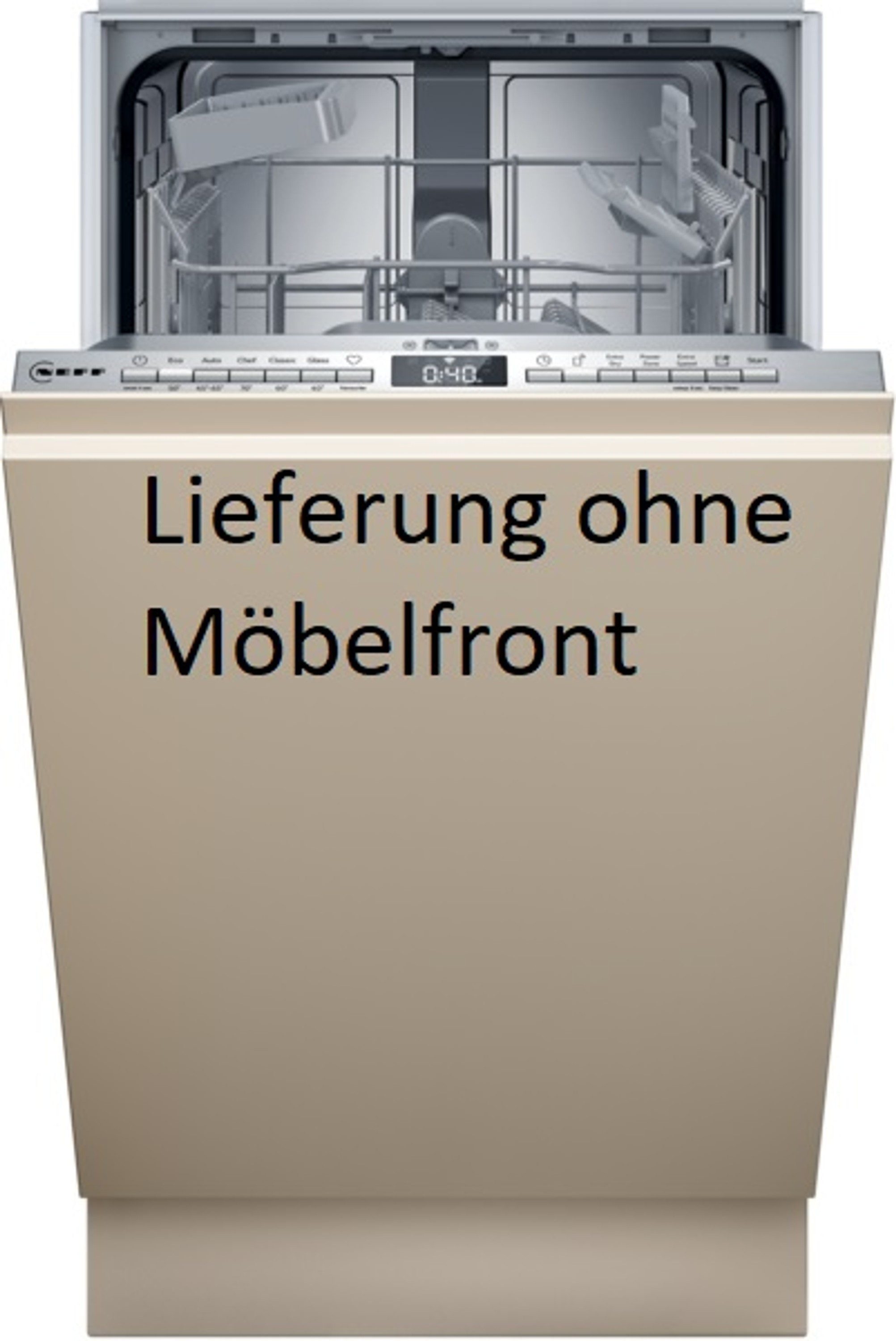 NEFF vollintegrierbarer Geschirrspüler N 30 S853HKX20E, 8.9 l, 10 Maßgedecke, LED-Lichtpunkt, Wifi-fähig