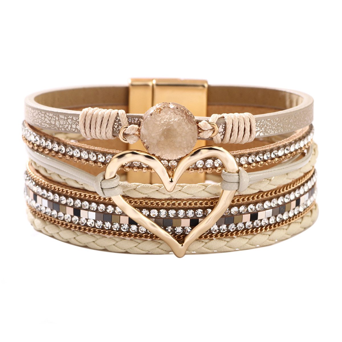 KARMA Lederarmband Lederarmband Herz vers. Farben günstig online kaufen