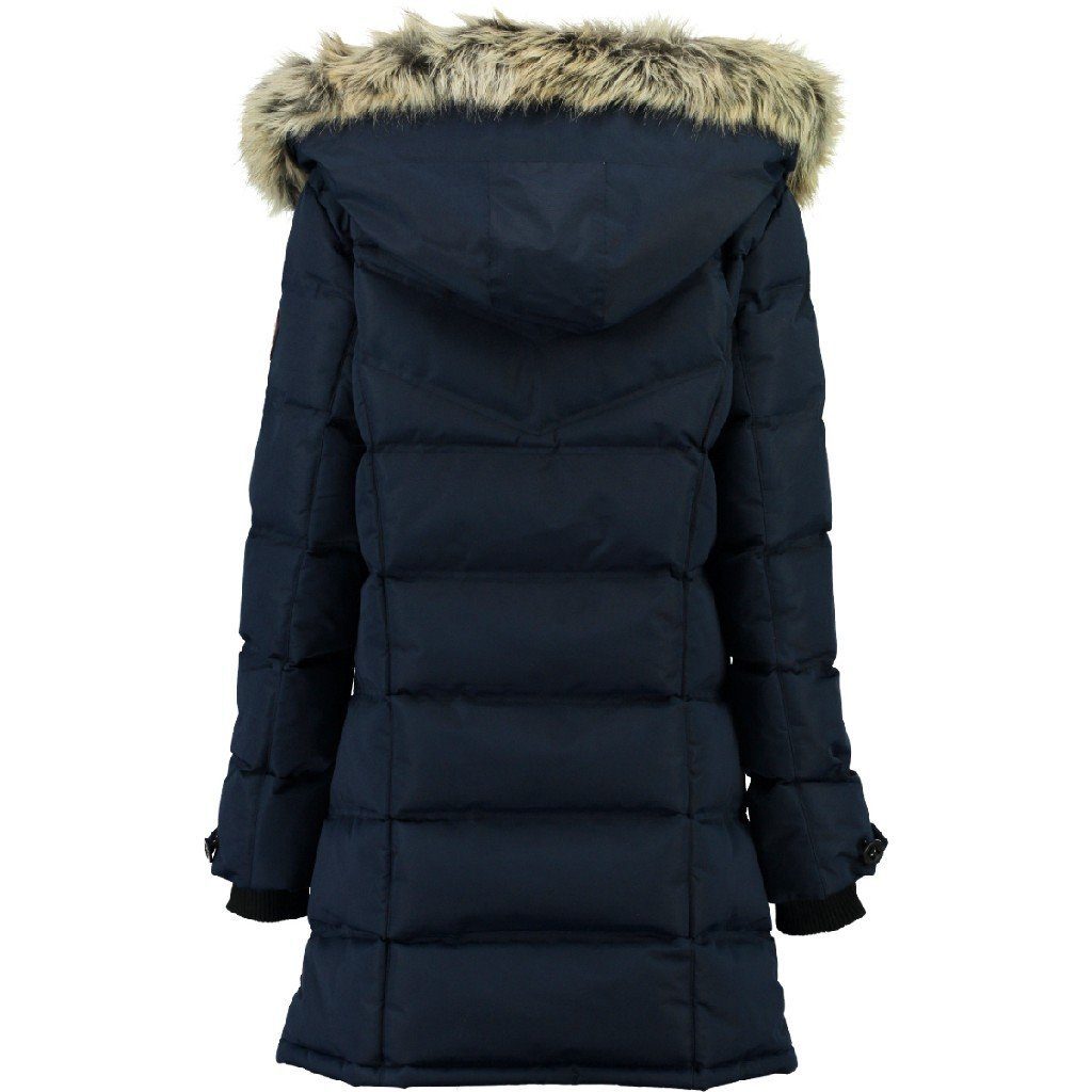 Geographical abnehmbare Kunstfellbesatz Calory Kapuze, Winterjacke Norway Navy abnehmbar