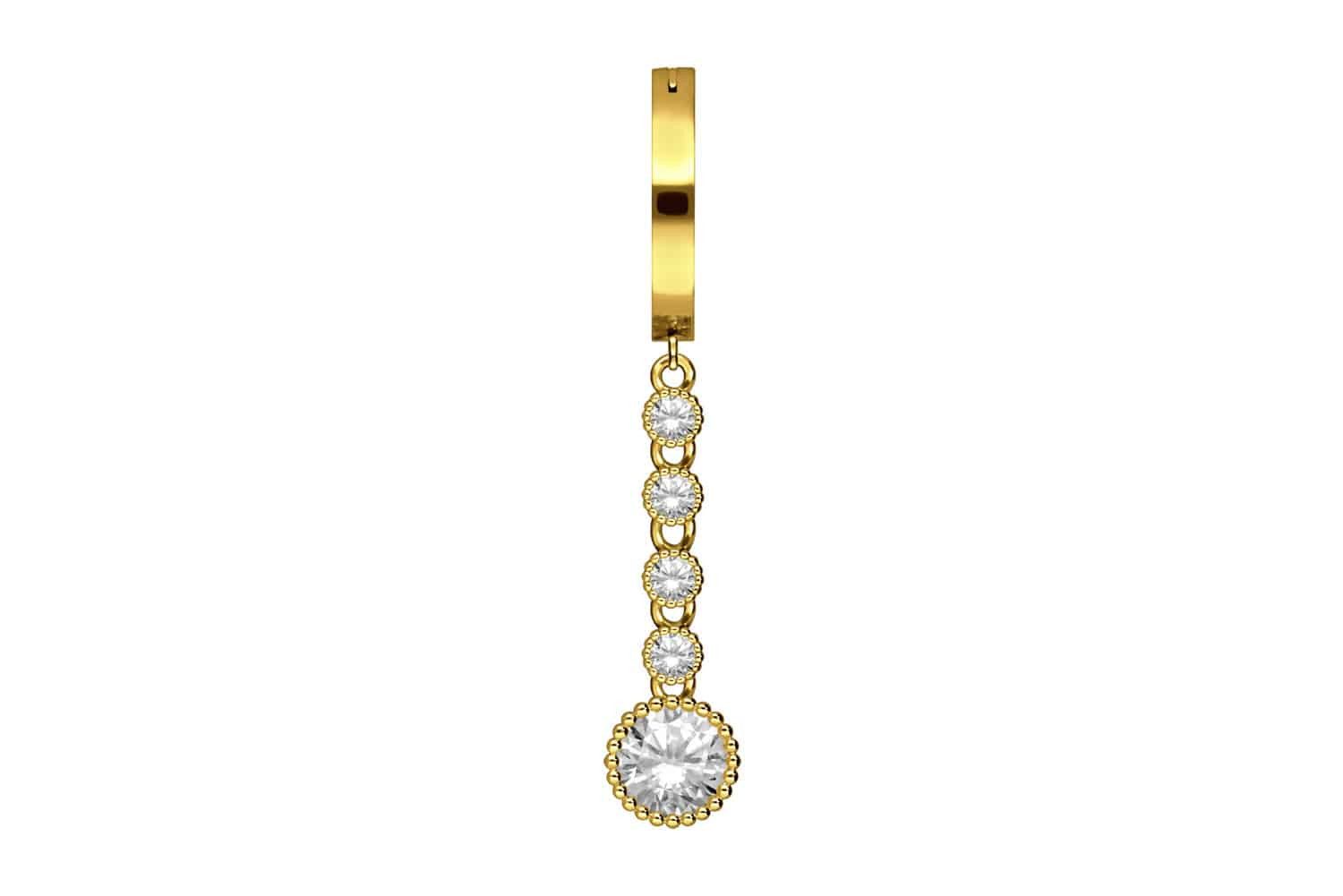 PIERCINGLINE Piercing-Set Titan Bauchnabelclicker BOGEN + günstig online kaufen