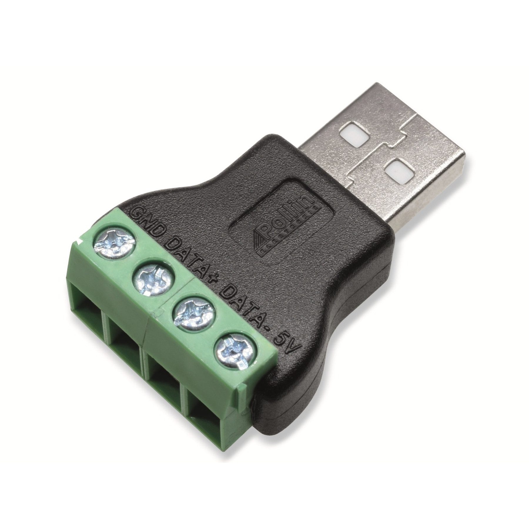 Pollin USB-Konfektionsstecker Steckverbinder, USB A, Schraubanschluss, Stecker
