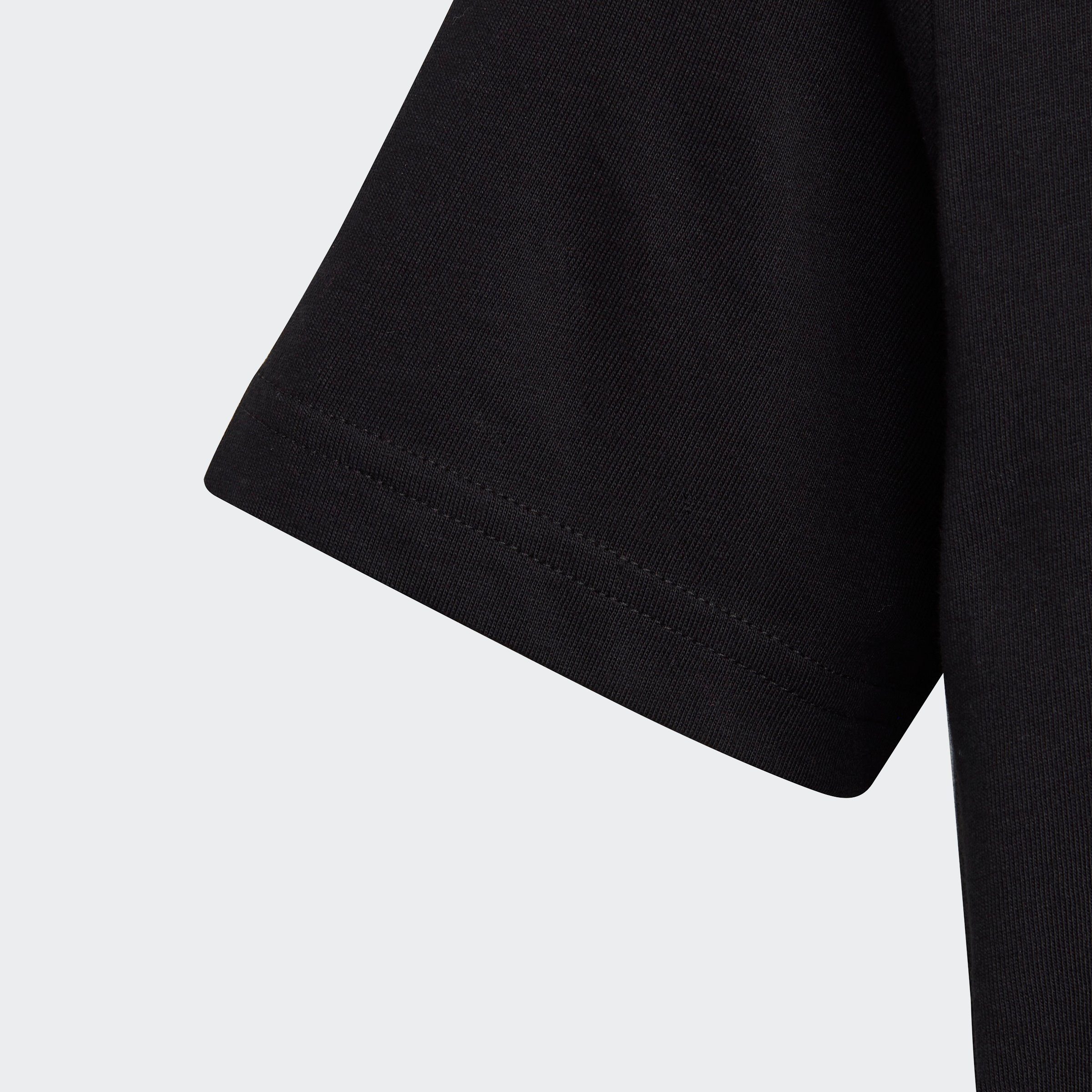 White Black LOGO T-Shirt Sportswear SMALL ESSENTIALS adidas COTTON /