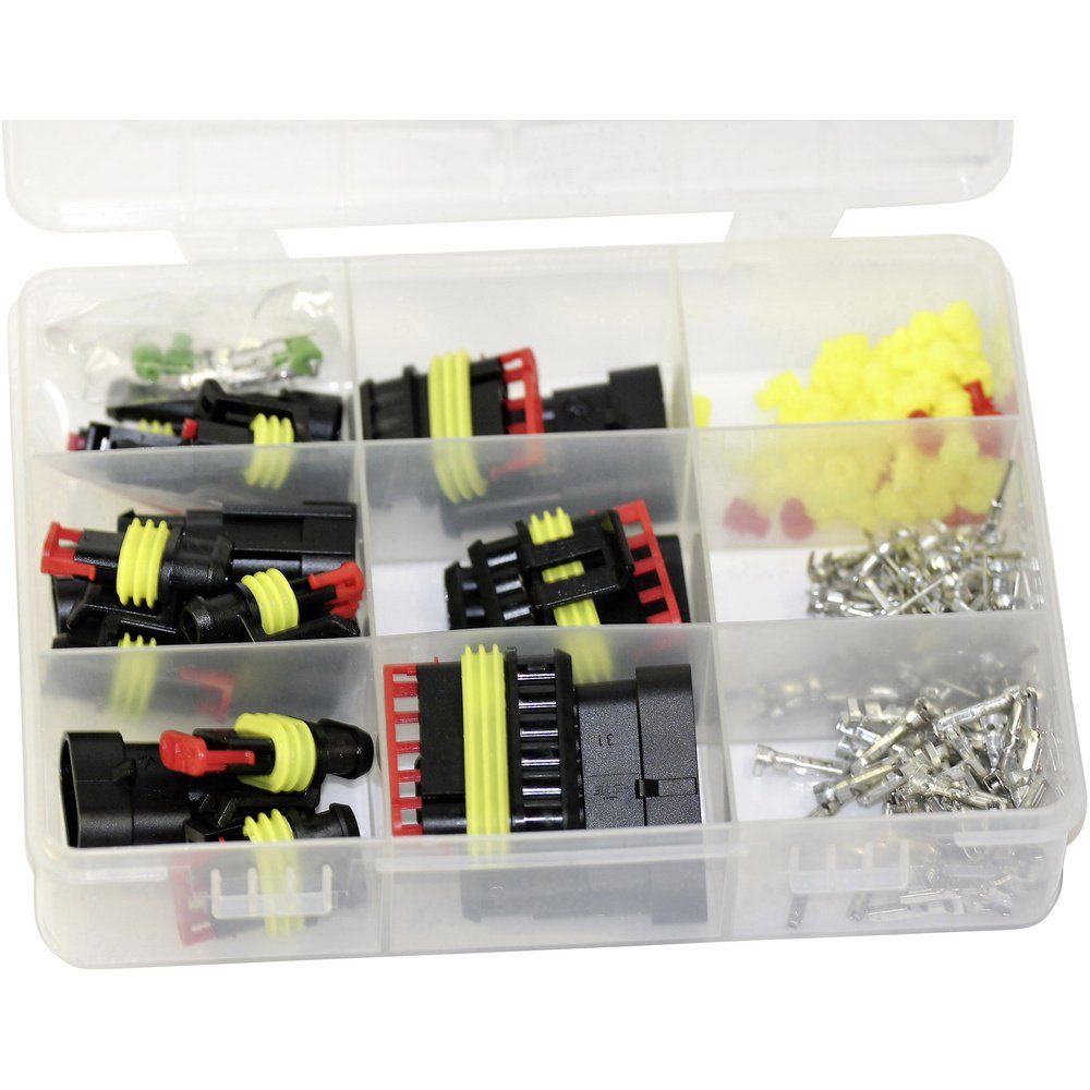 TE Connectivity TE Connectivity Superseal Set AMP-Superseal 1.5mm Series Rastermaß: 6 Installationskabel