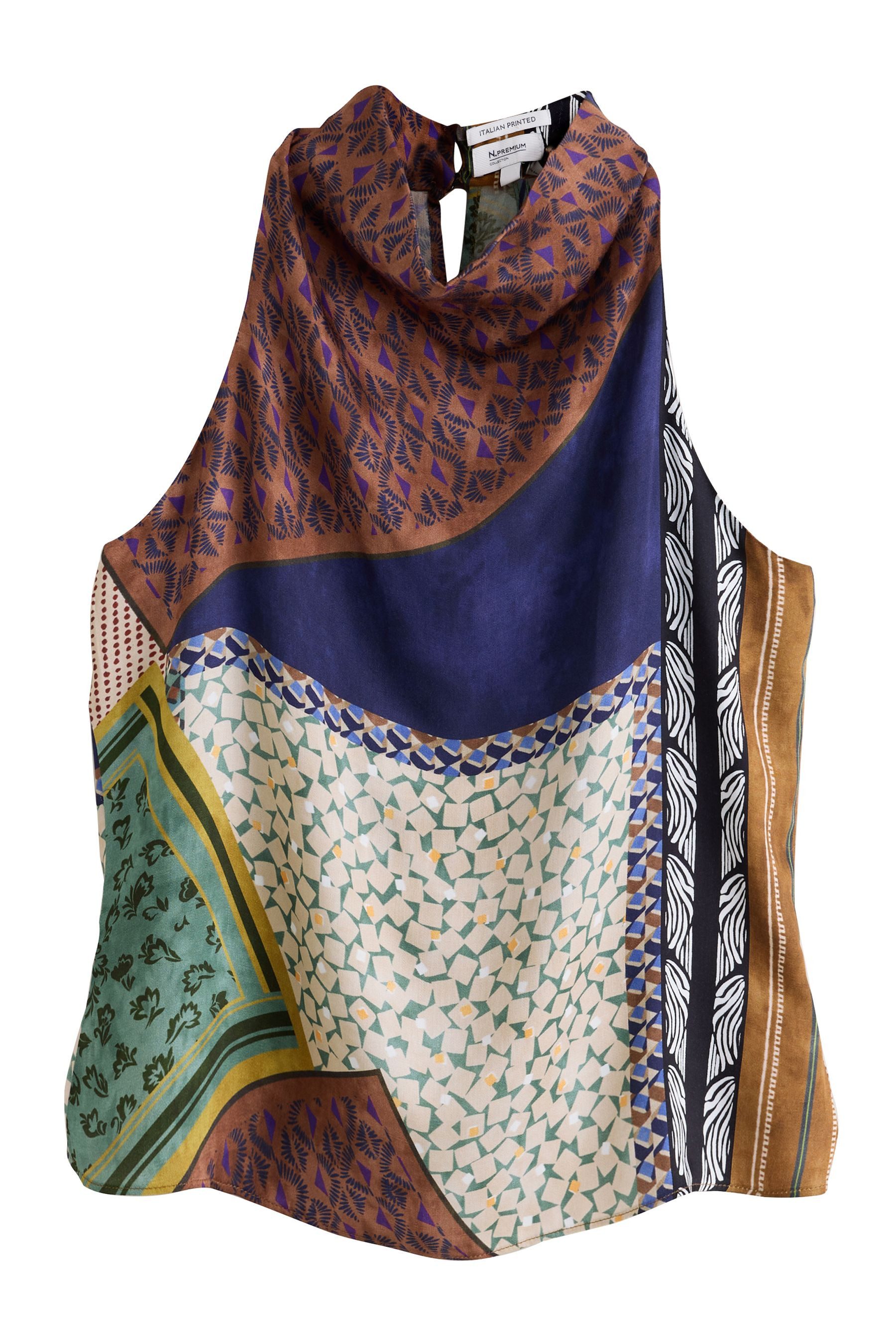 Next Blusentop N. Premium Neckholder-Oberteil aus Satin (1-tlg)