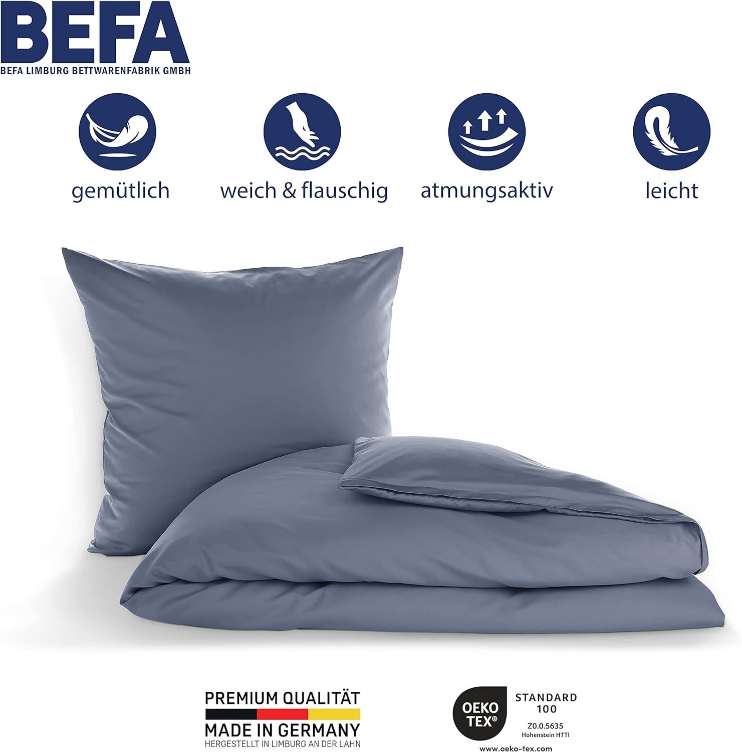 BEFA NATUR Bettwäsche Set aus Satin günstig online kaufen