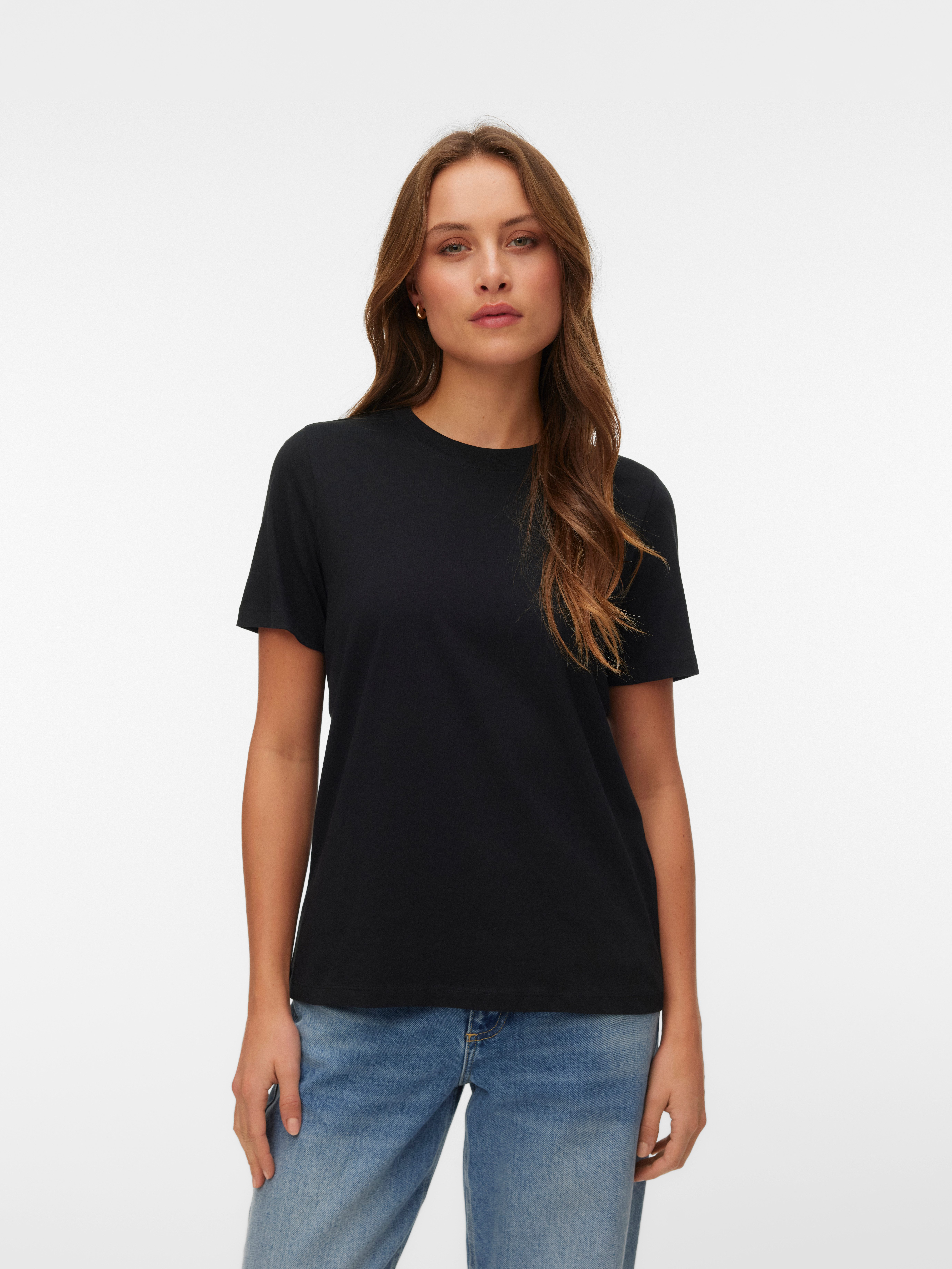 Vero Moda T-Shirt VMPAULINA SS T-SHIRT 2-PACK JRS (Packung, 2-tlg) Baumwoll günstig online kaufen