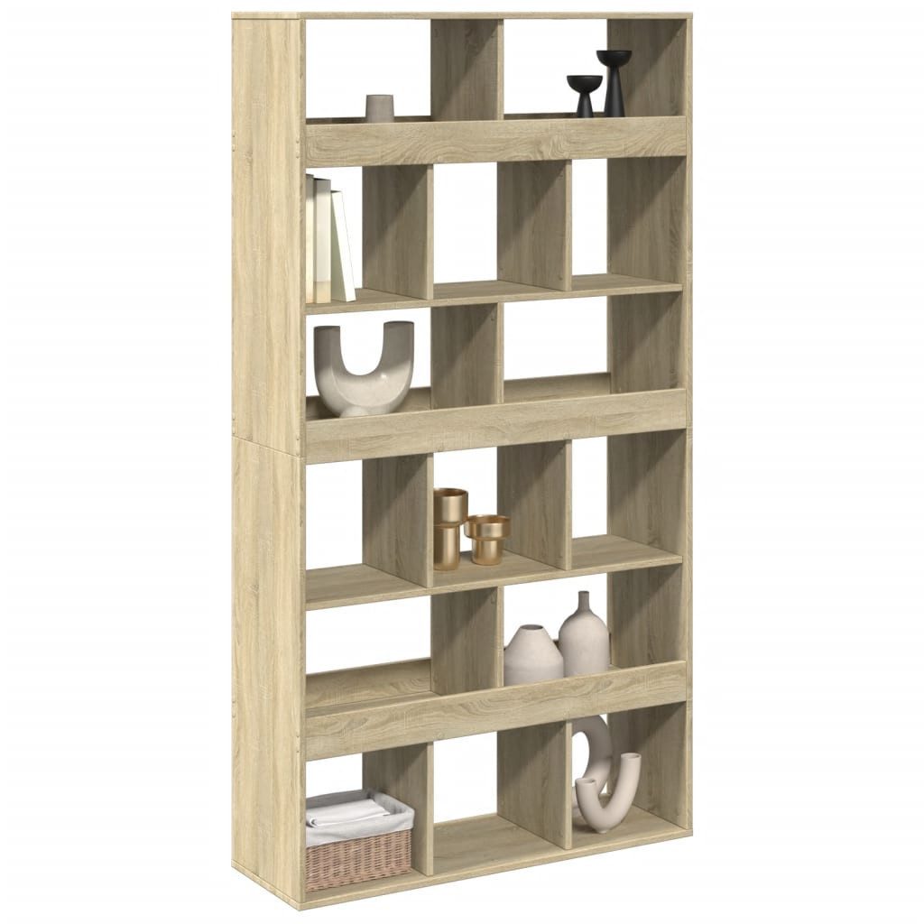 vidaXL Bücherregal Raumteiler Sonoma-Eiche 100x33x187,5 cm günstig online kaufen