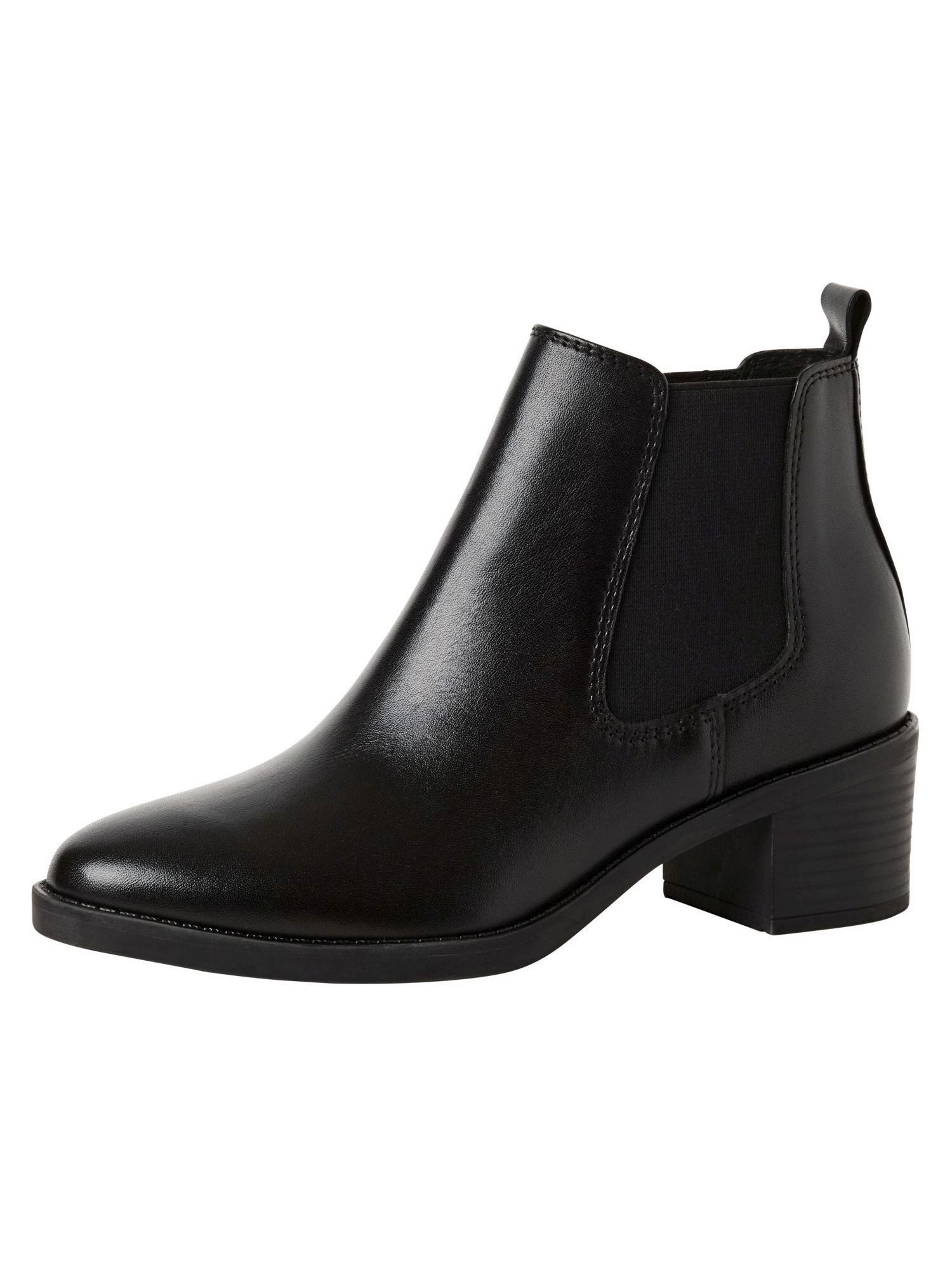 MARCO TOZZI MT FEEL ME aus Leder Blockabsatz 2-25331-45 Chelseaboots