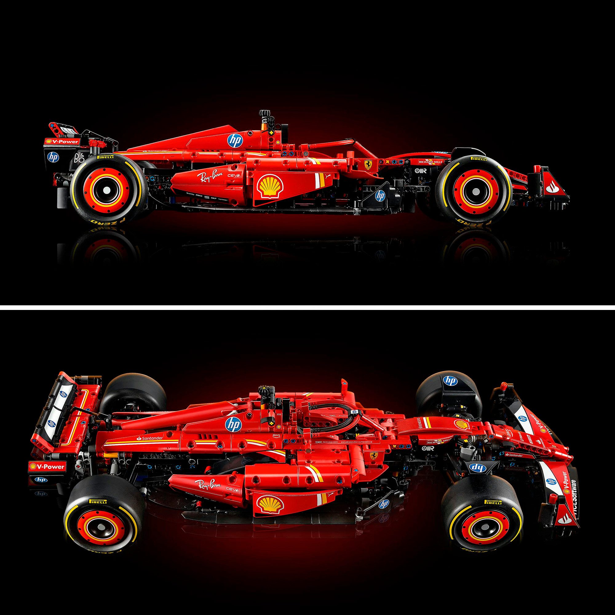 LEGO® Ferrari SF-24 F1 Rennauto (42207), LEGO Technic Konstruktionsspielsteine, (1361 St), Made in Europe – Bild 5 von 5
