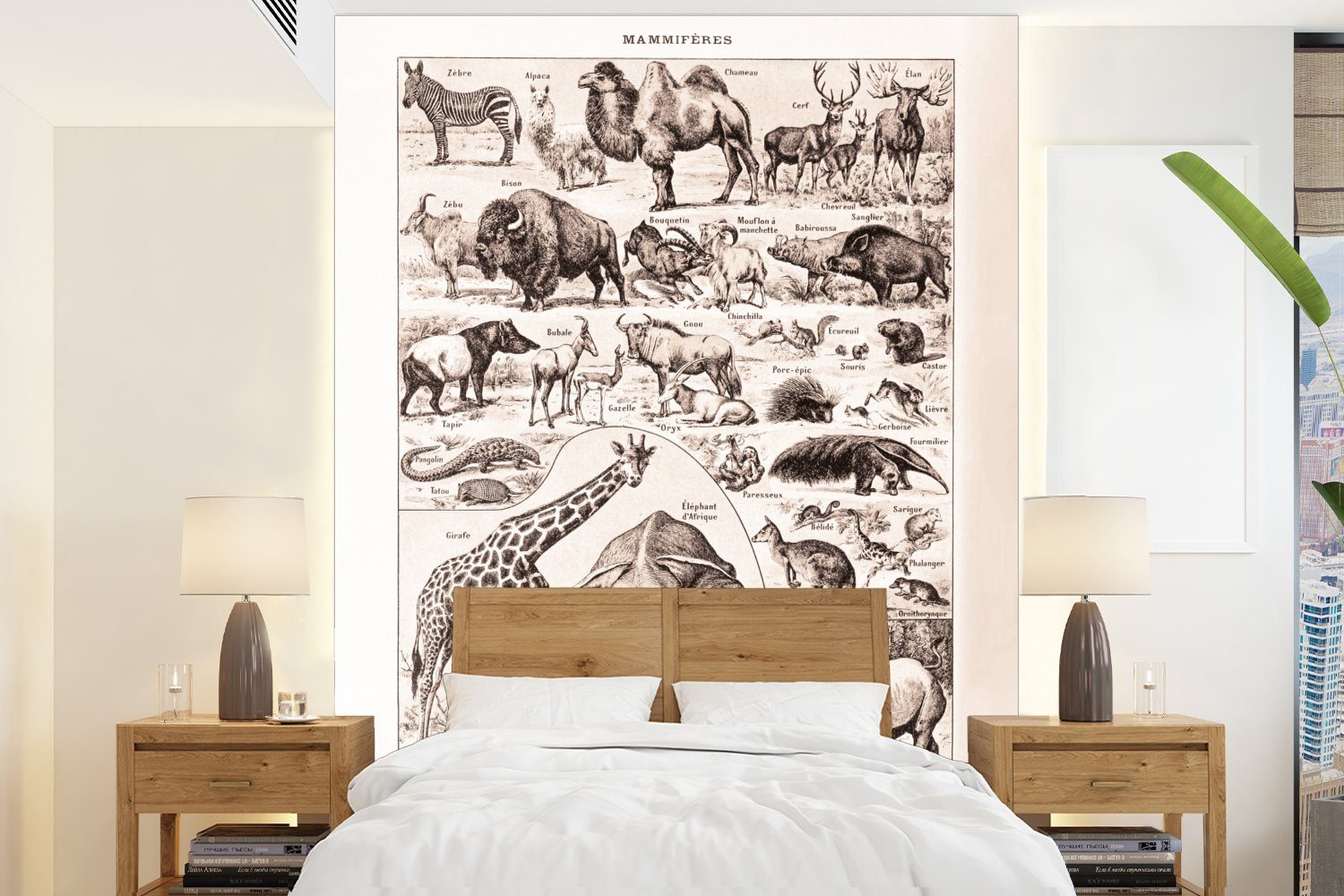 MuchoWow Fototapete Tiere - Elefant - Schwarz - Weiß, Matt, bedruckt, (4 St), Montagefertig Vinyl Tapete für Wohnzimmer, Wandtapete