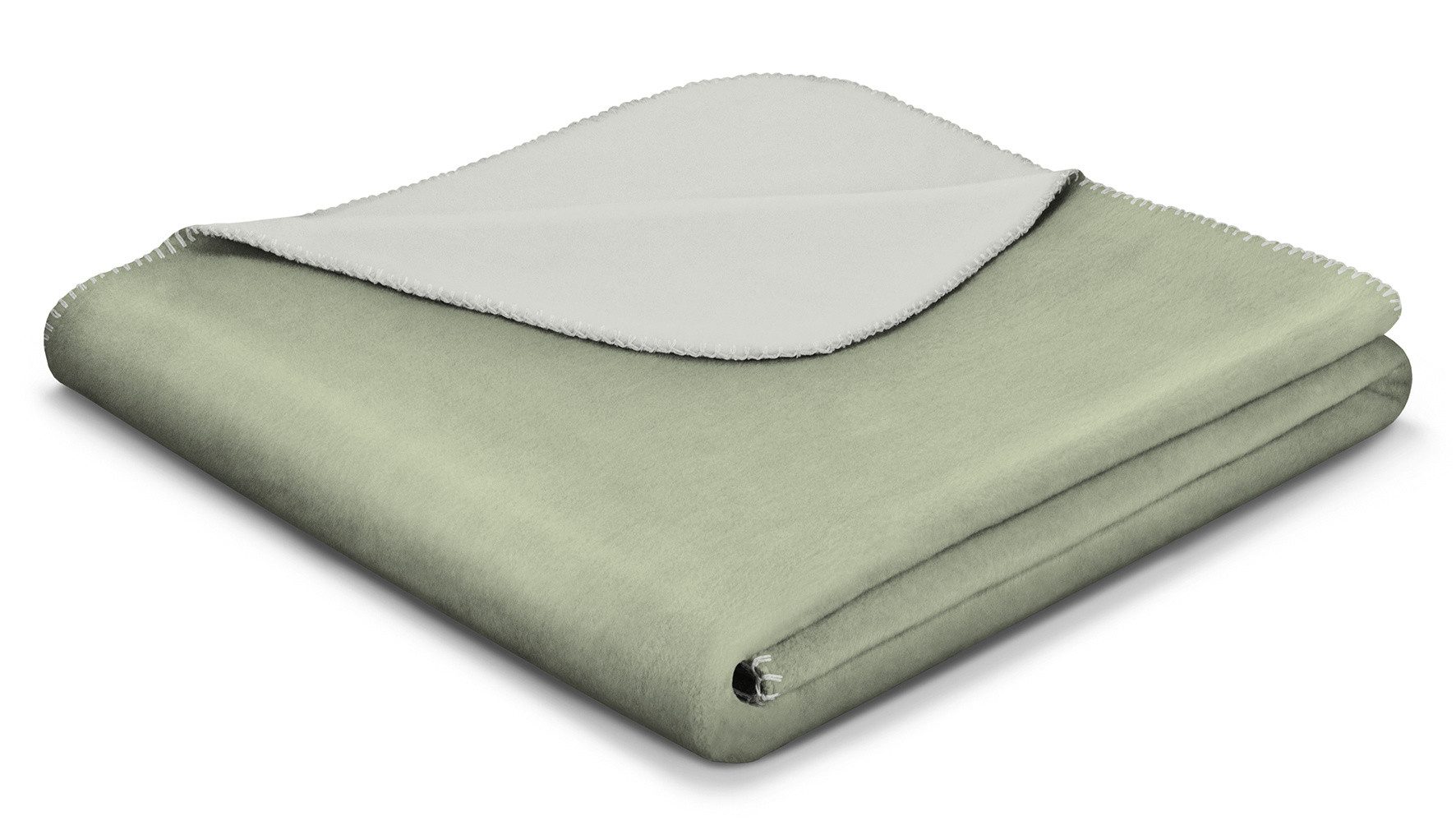 Wohndecke Biederlack Wohndecke BASIC salvia/silver BL 150x200 cm grün Decke, Biederlack
