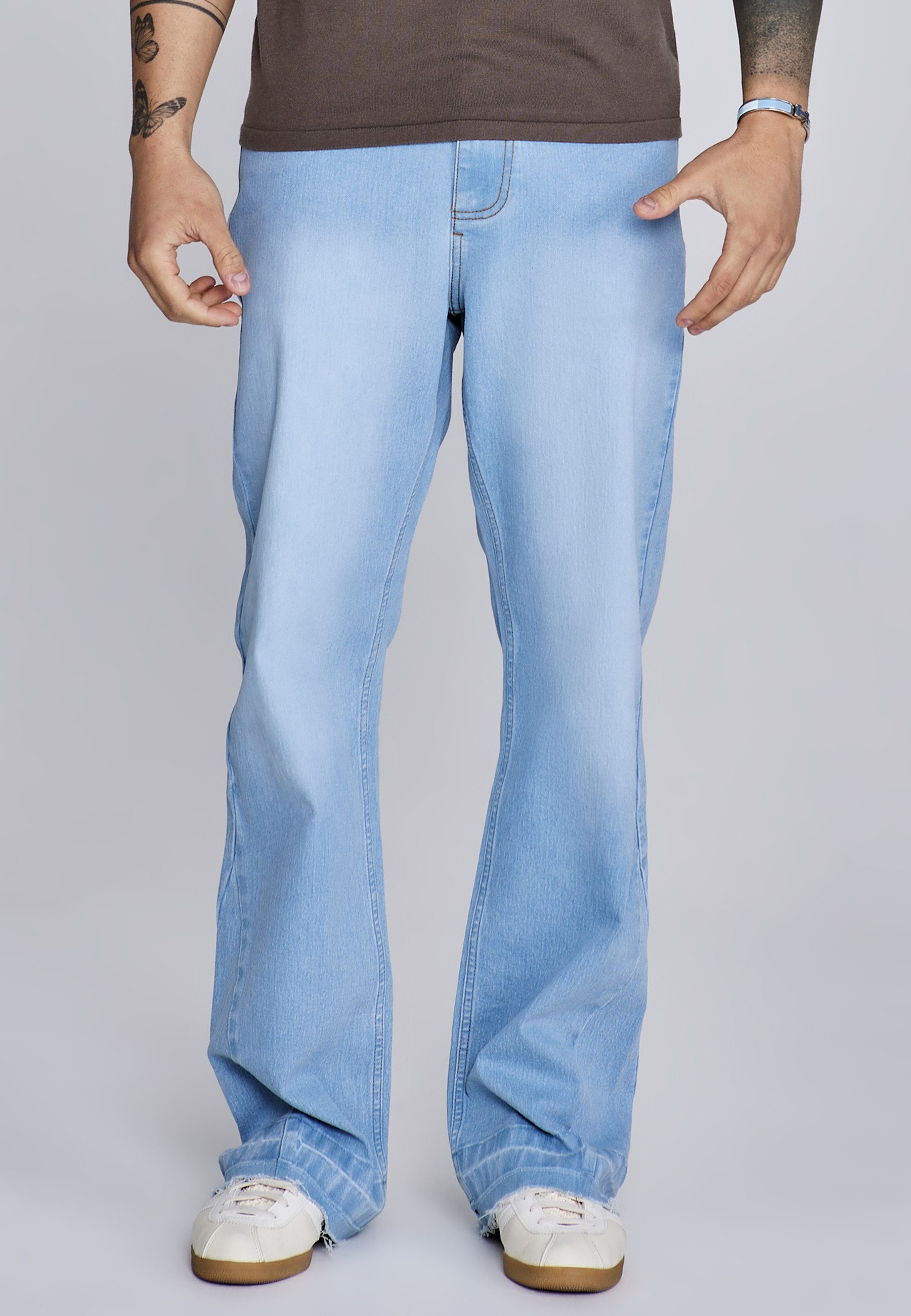 Siksilk Regular-fit-Jeans SikSilk Herren Flare Fit Jeans