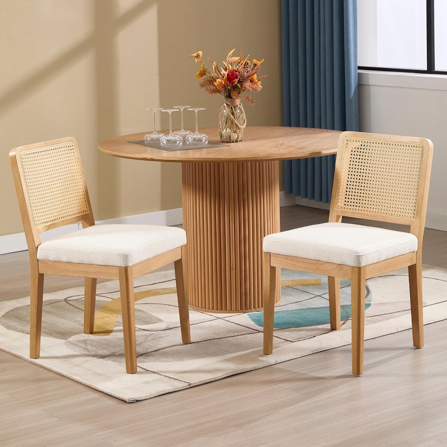 CHAIRUS Esszimmerstuhl 2/4er Set Chenille/Leinen-Esszimmerstühle mit günstig online kaufen