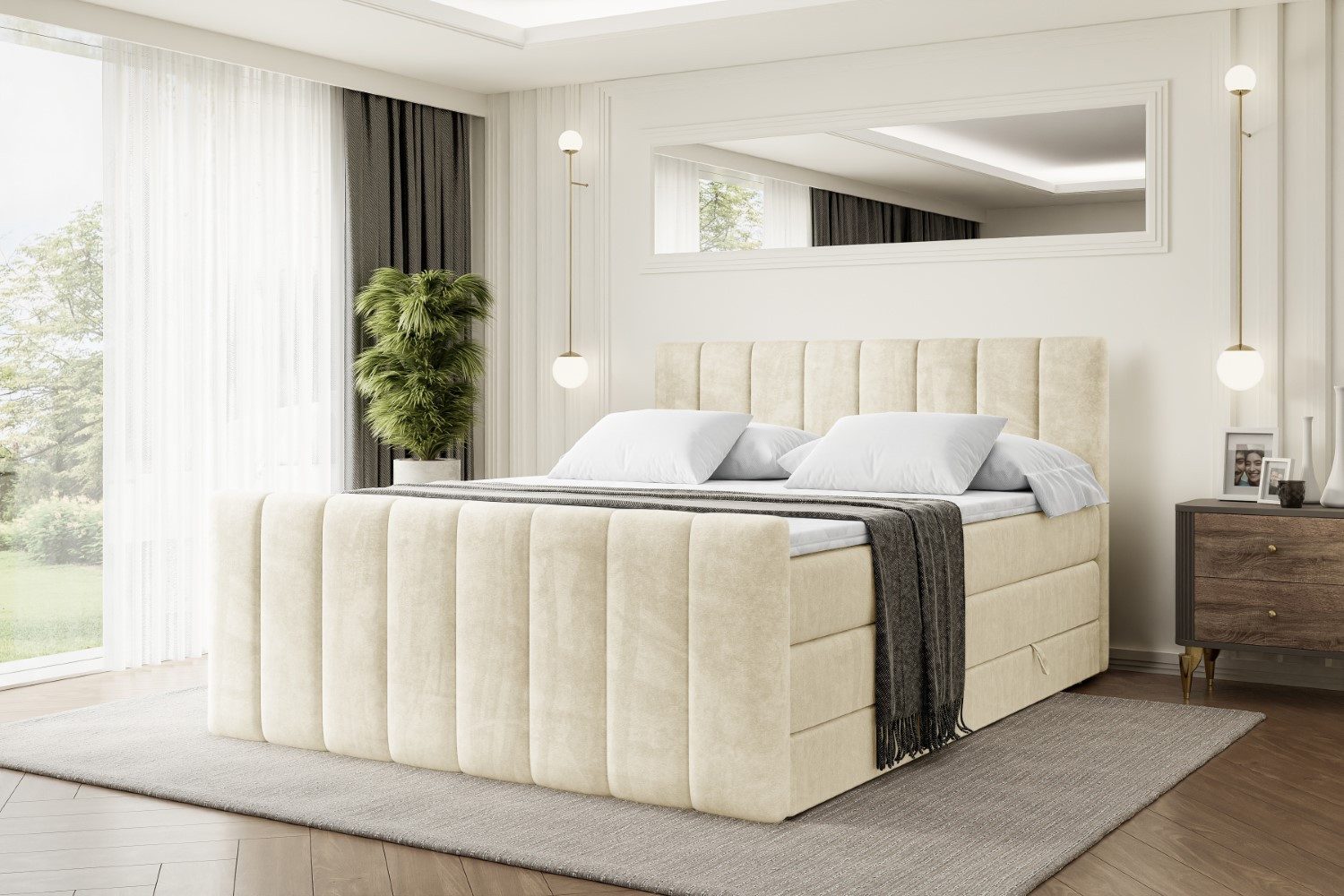 ALTDECOR Boxspringbett OTTA-Z KING (Multipocket-Matratze H4, günstig online kaufen