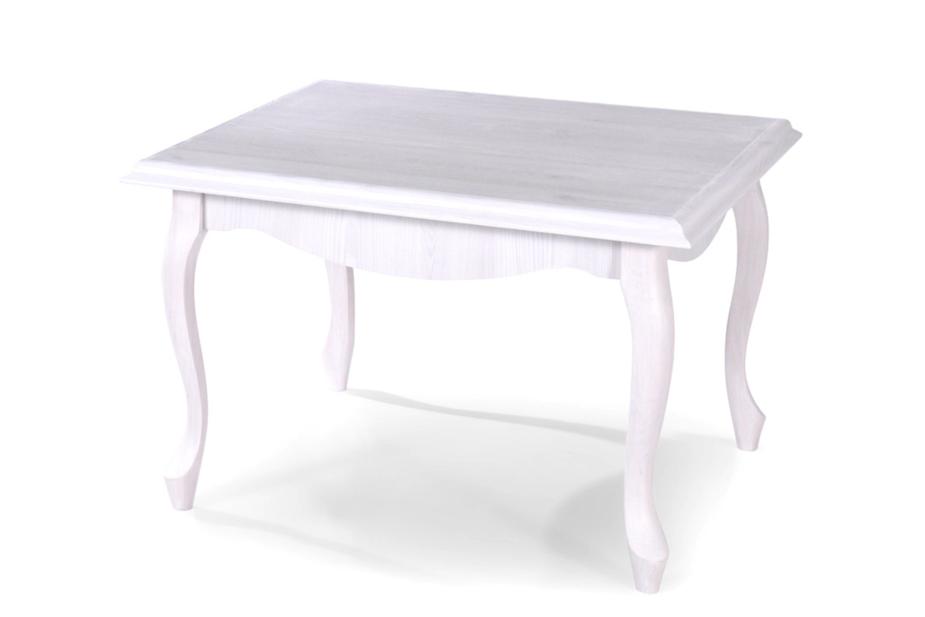 KONSIMO® Couchtisch BRITON Wohnzimmertisch, geschnitzte Füße, Holztextur, zeitloses Design