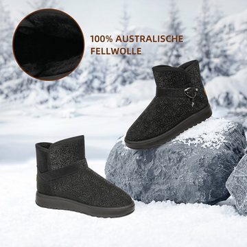 NULSTA Winterboots (Wasserdicht Warm Plush Gefütterte Schneestiefel Stiefeletten, Damen Winterschuhe Winterstiefel Snowboots) Winter Outdoors Rutschfeste Stiefel Snowboots