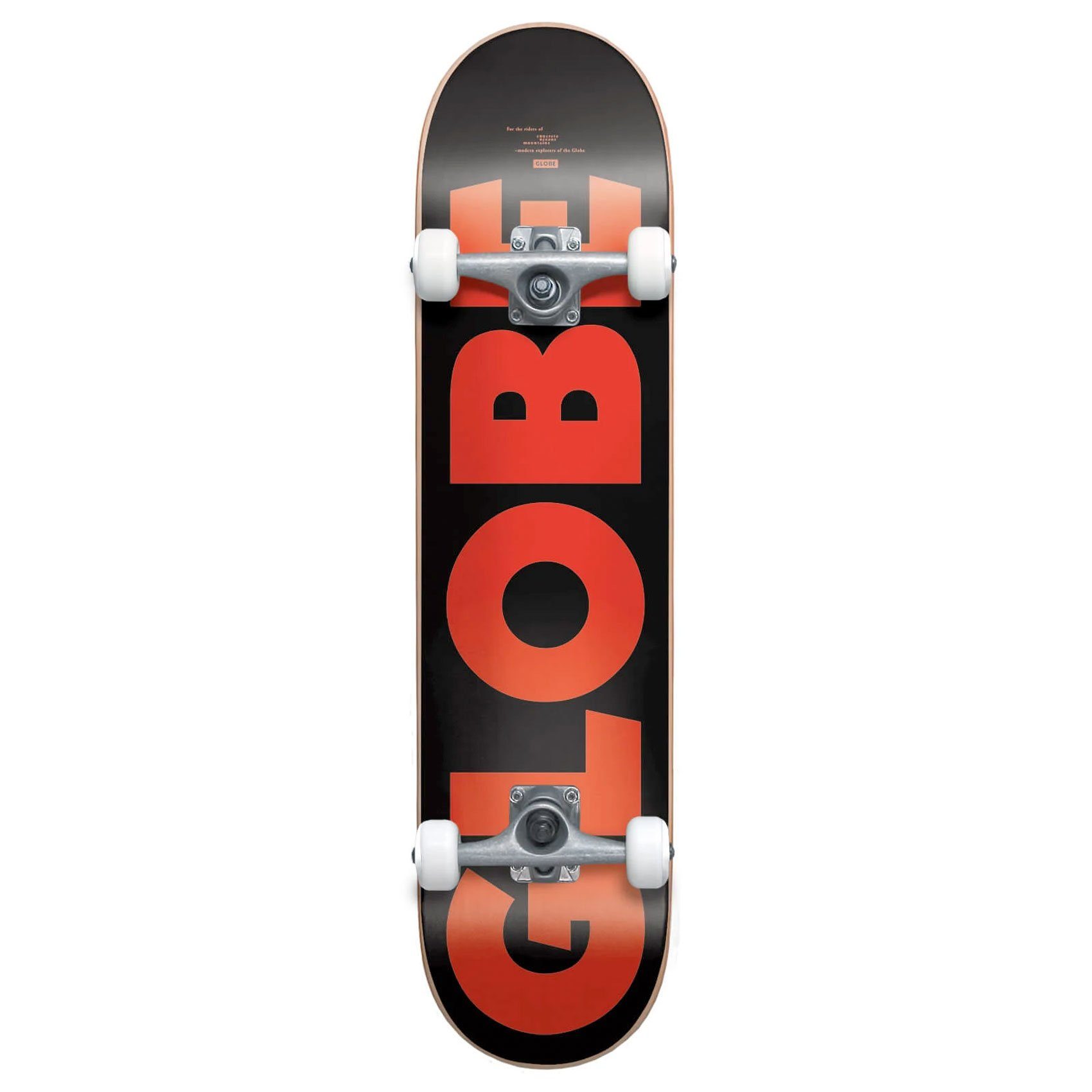 Skateboard (black 7.75 Globe Fubar G0 red)